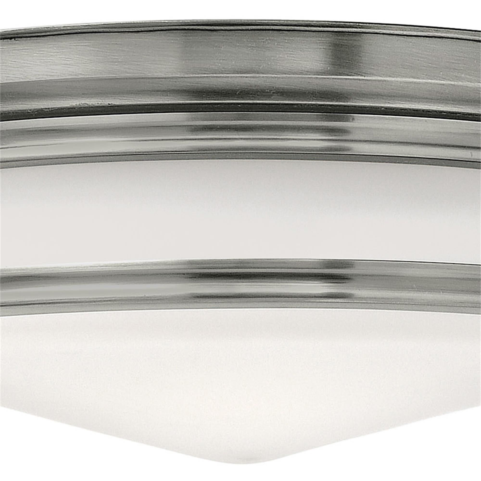 Shown in Antique Nickel finish and Etched Opal glass