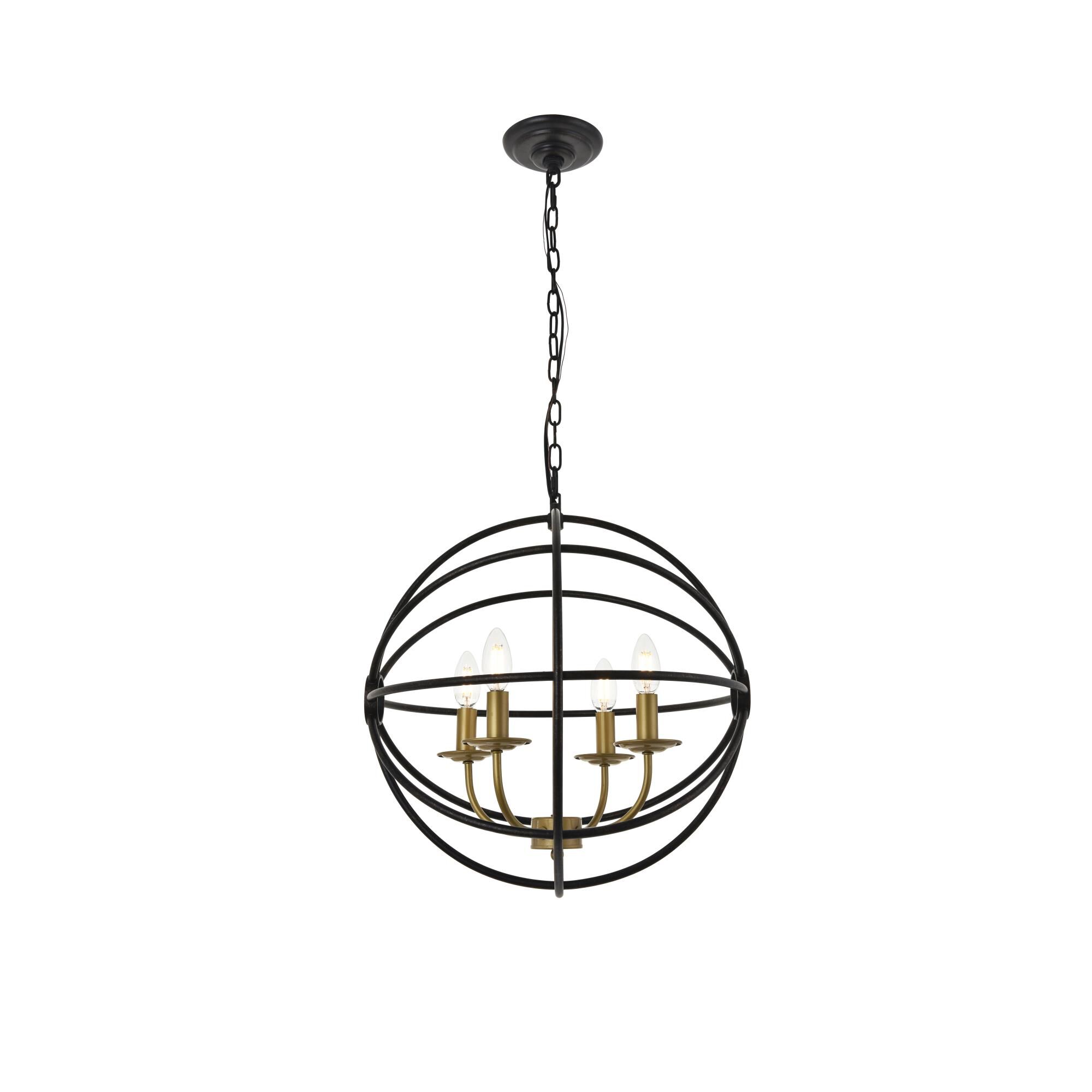 Shown in Brass And Dark Brown finish