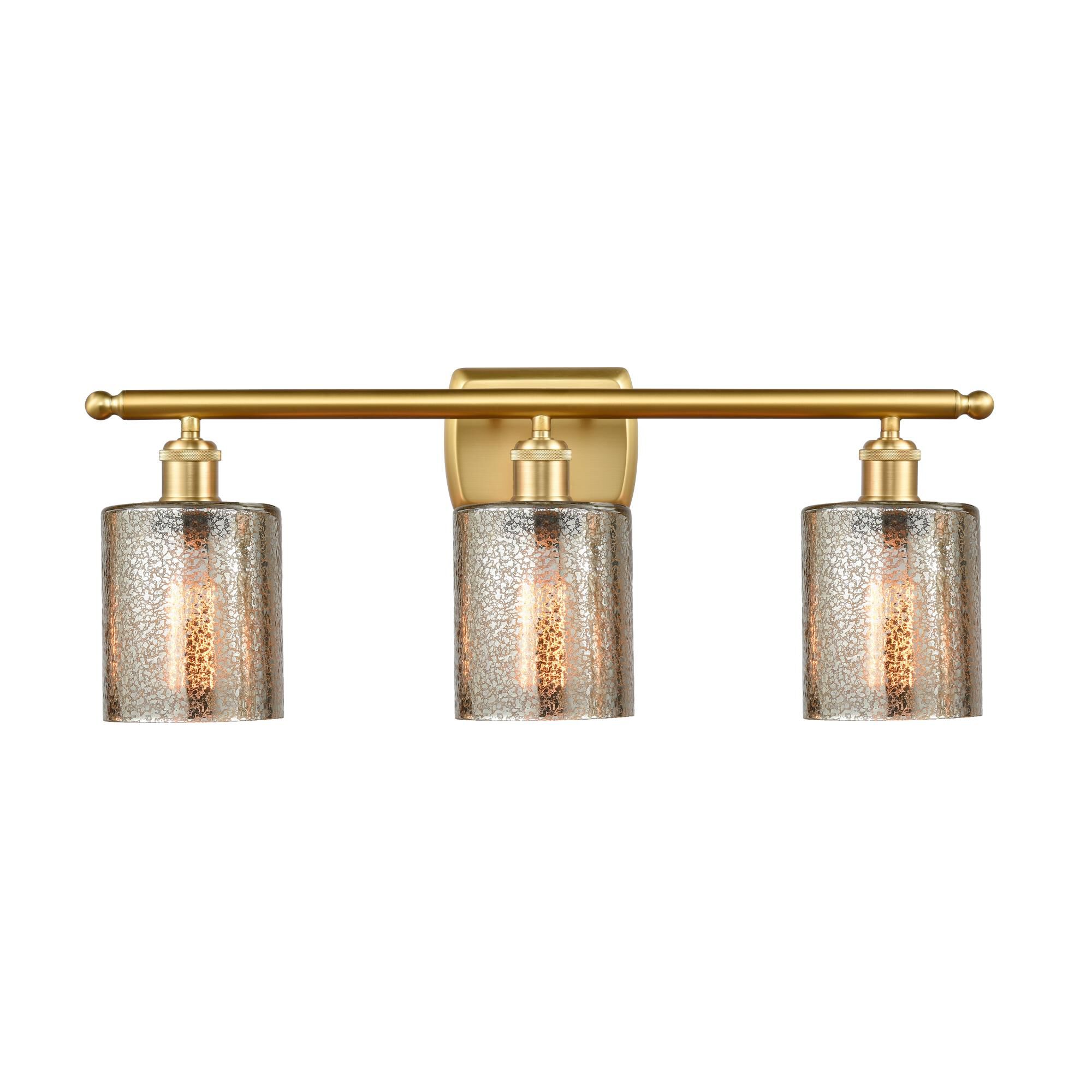 Shown in Satin Gold finish and Mercury CoSGleskill glass