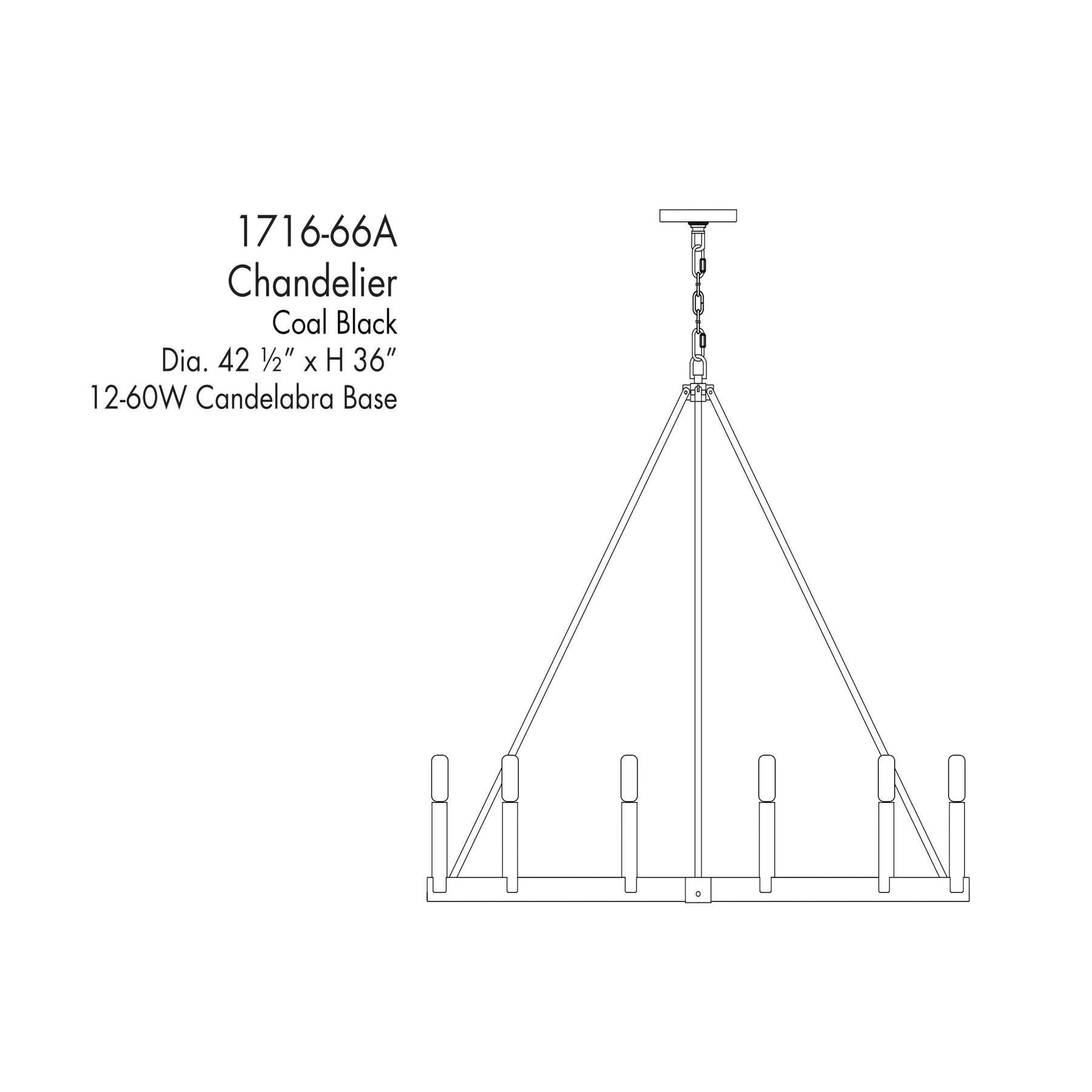 Dutton 43 Inch Chandelier by Minka Lavery