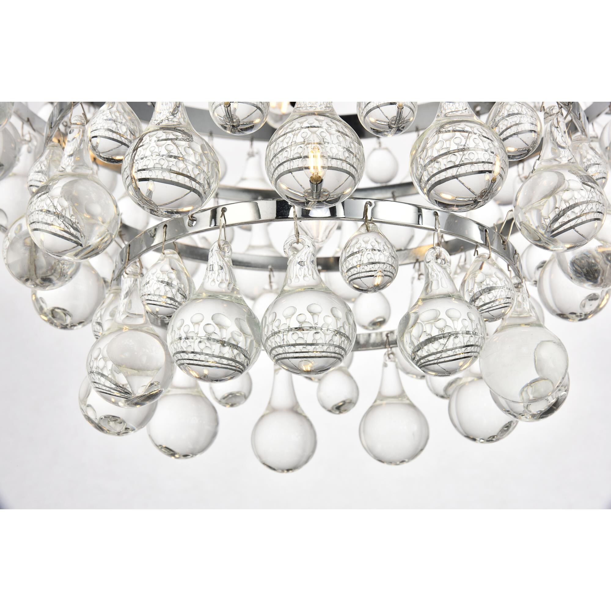 Kora 17 Inch 5 Light Mini Chandelier by Elegant Lighting