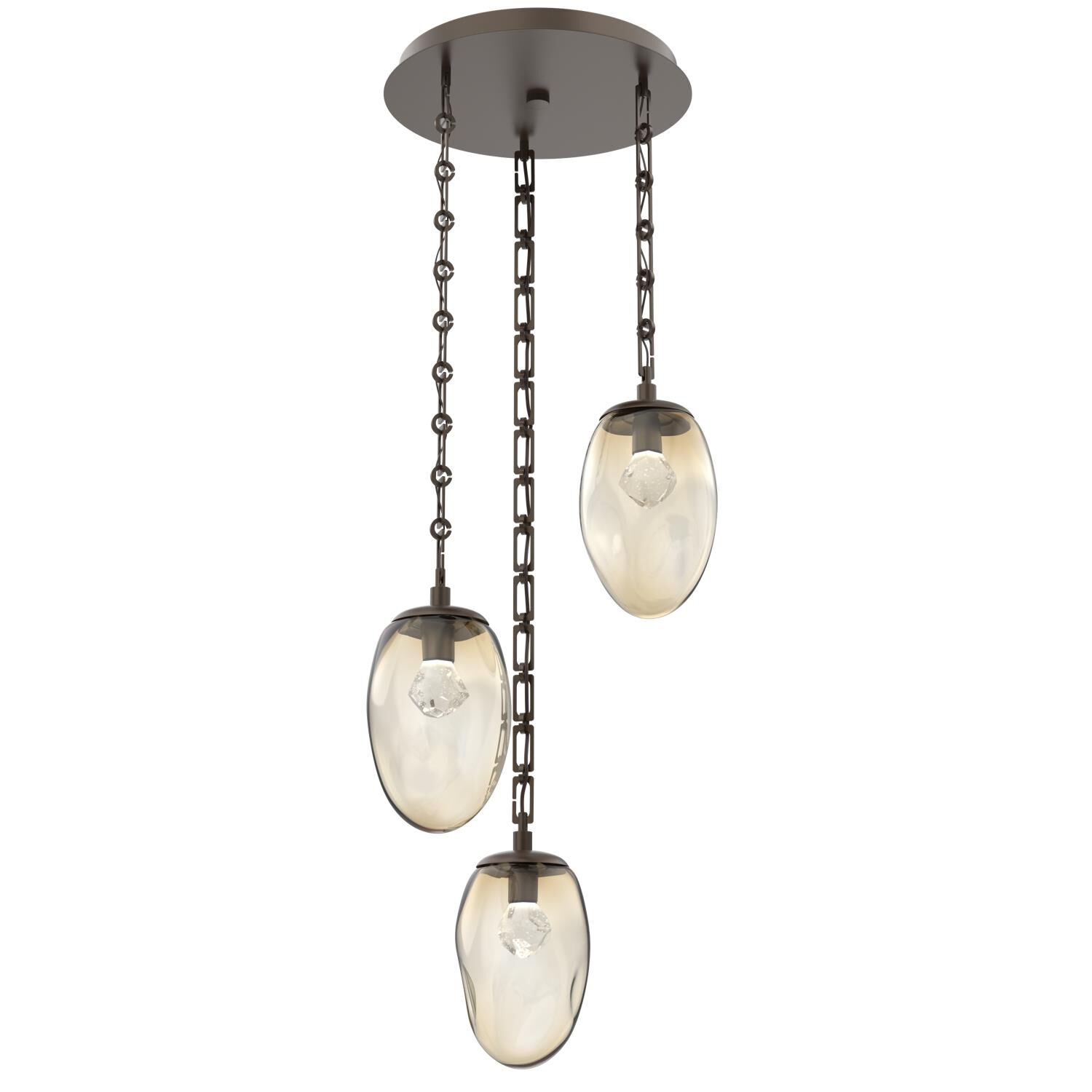 Levi Wilson Meteo Led 20 Inch Multi Light Pendant by Hammerton Studio