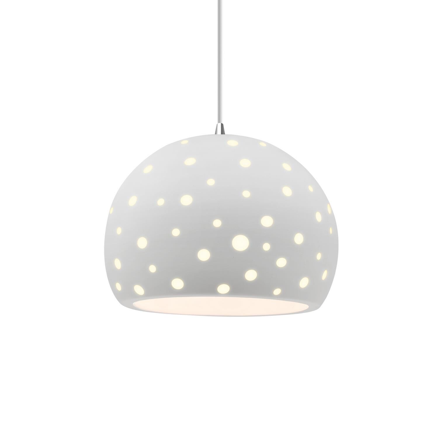 Shown in Polished Chrome finish and Bisque shade