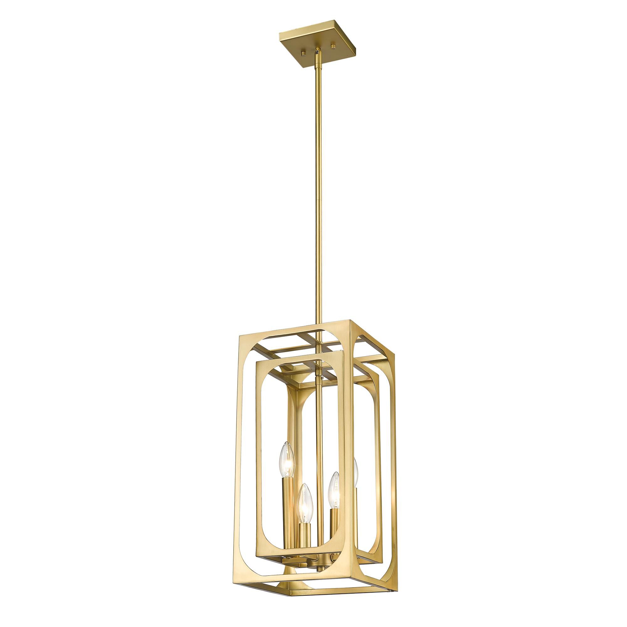 Shown in Rubbed Brass finish and Steel shade