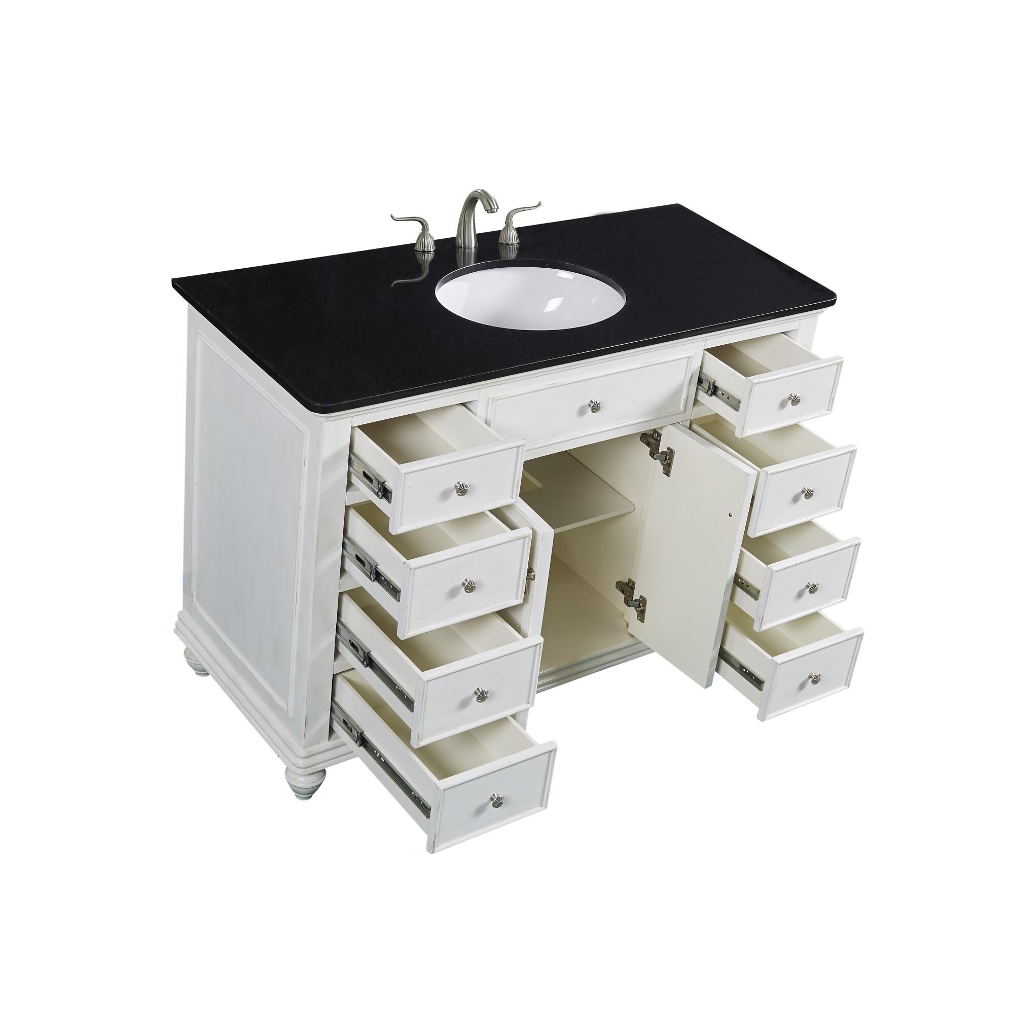 Shown in Antique White finish