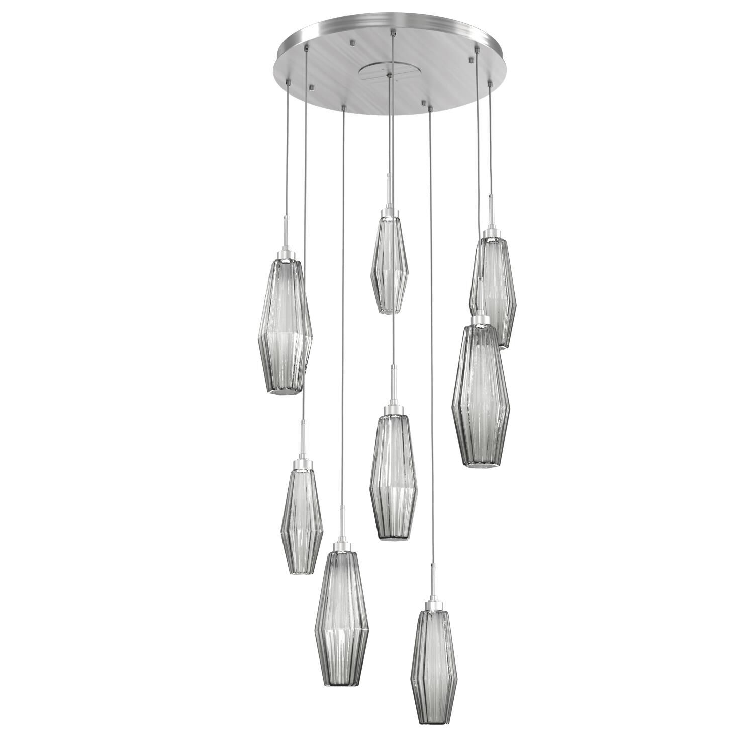 Aalto 27 Inch 8 Light LED Multi Light Pendant by Hammerton Studio