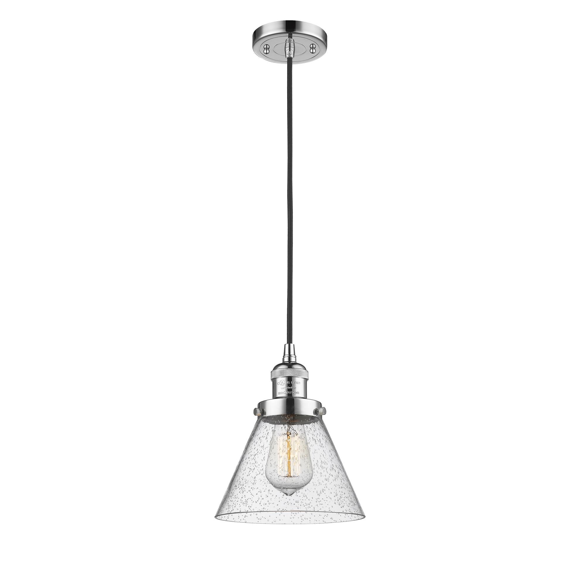 Bruno Marashlian Large Cone 8 Inch Mini Pendant by Innovations Lighting