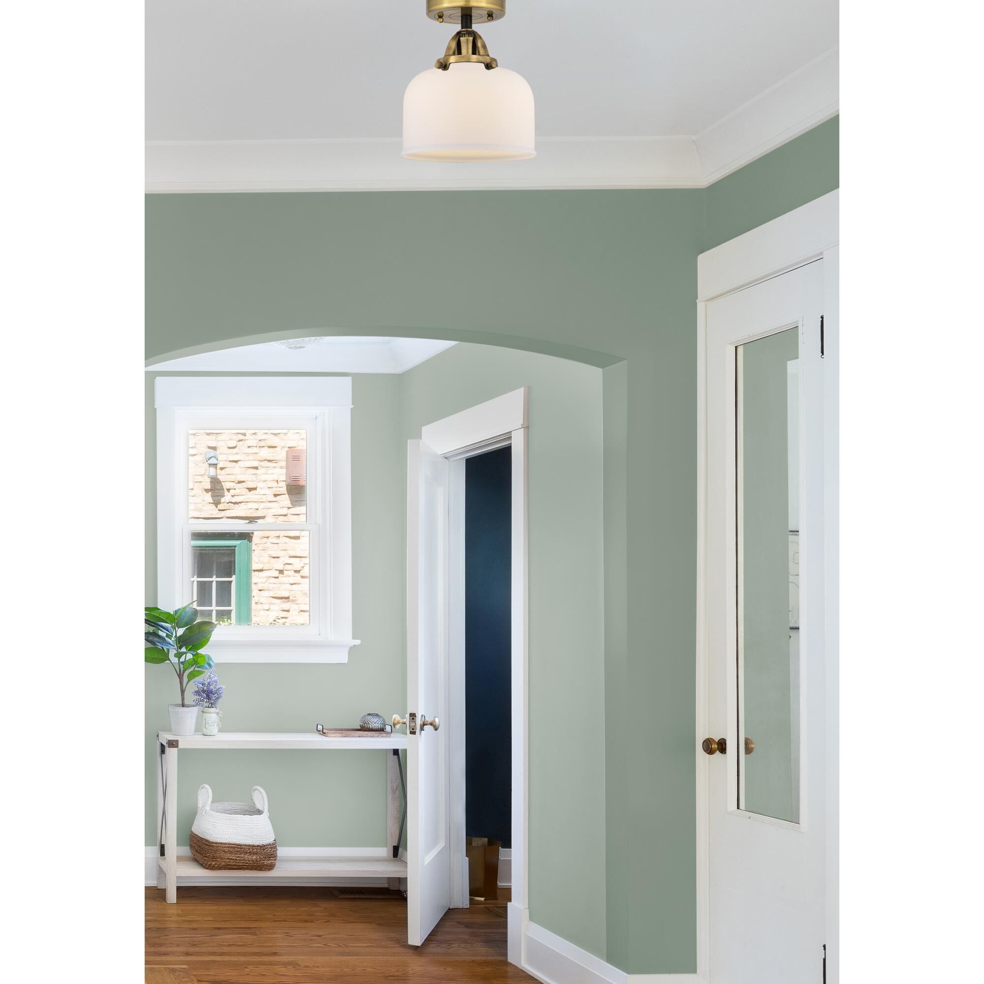 Bruno Marashlian Bell 8 Inch 1 Light Semi Flush Mount by Innovations Lighting