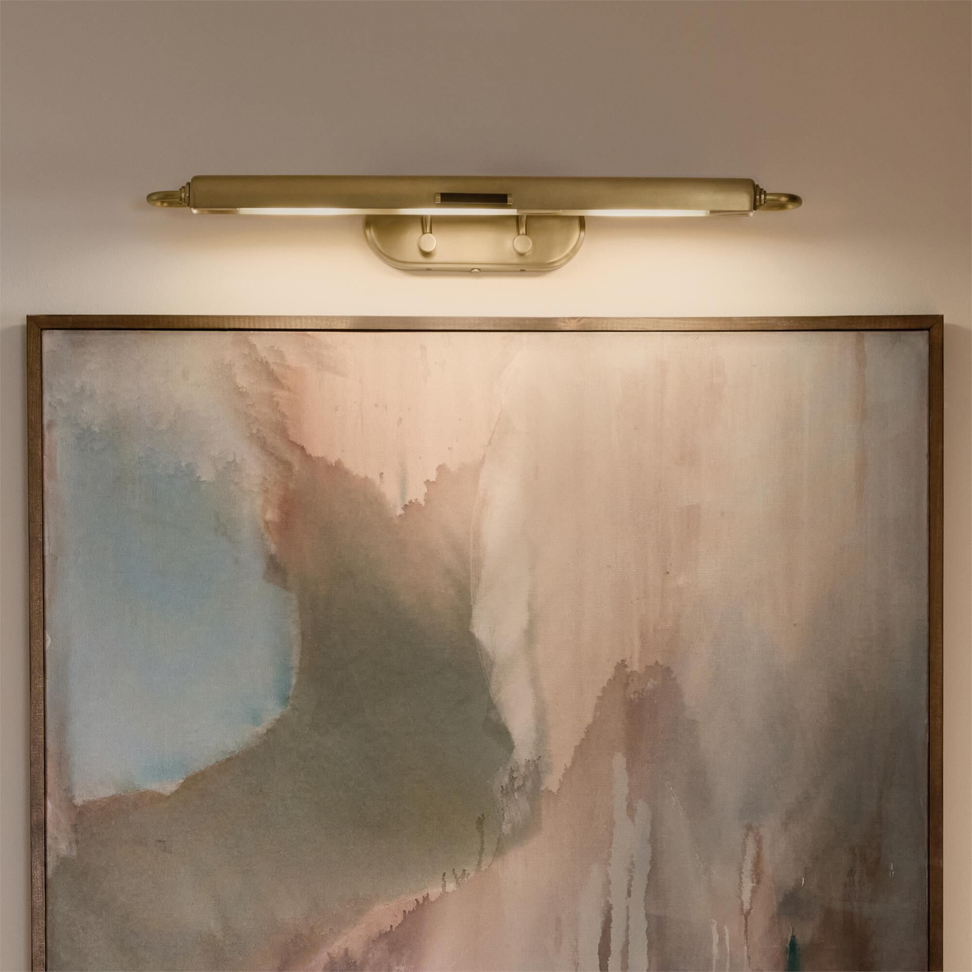 Shown in Lacquered Brass finish and Metal shade