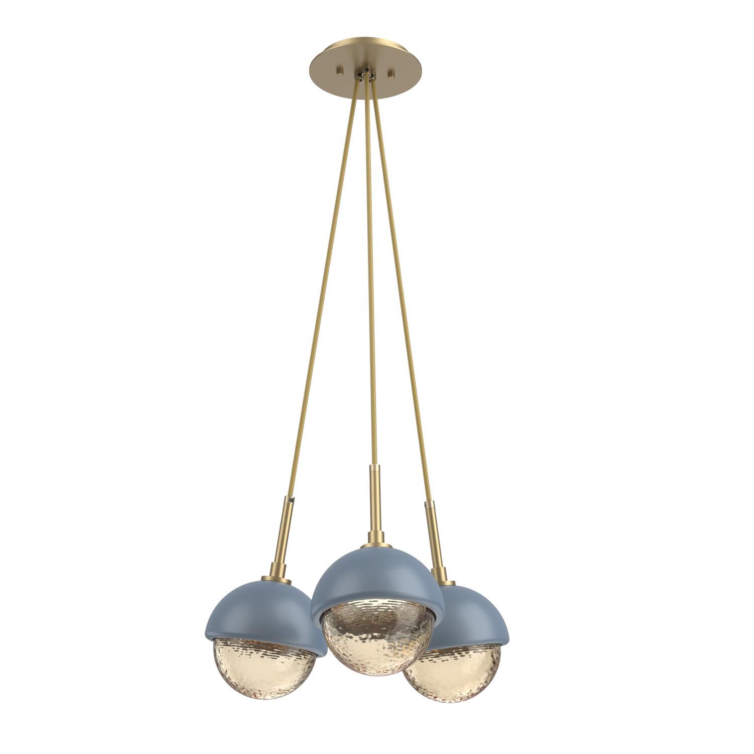 Levi Wilson Cabochon 13 Inch Multi Pendant Light by Hammerton Studio