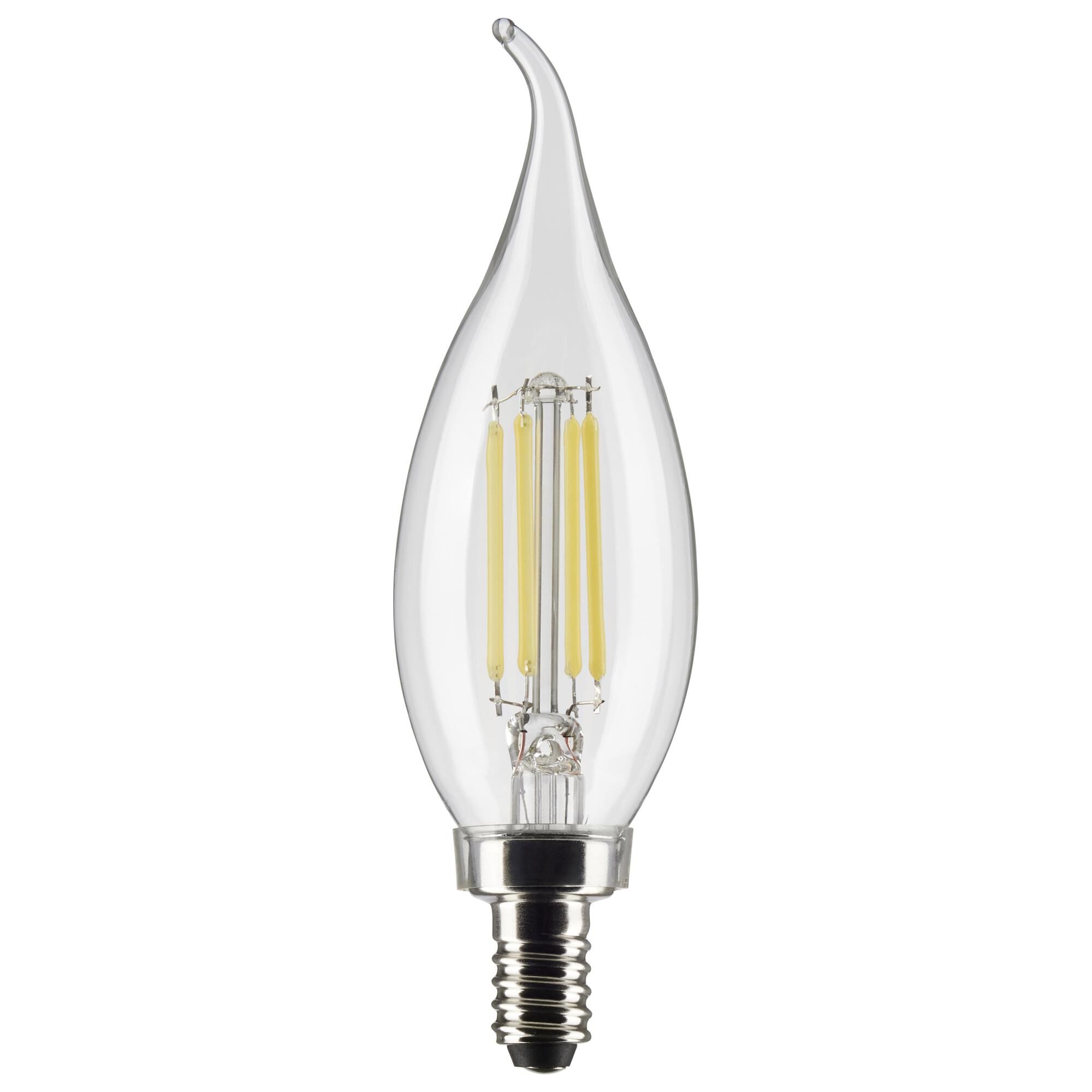 Dimmable 4 Watt 5000K CA10 LED Light Bulb by Satco