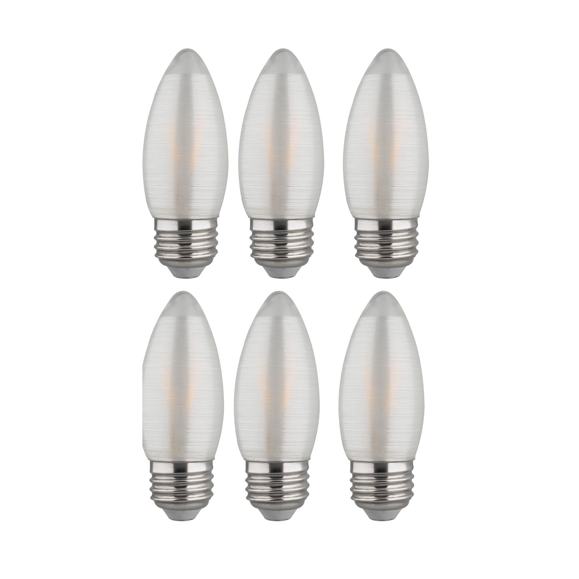 Dimmable 2 Watt 2700K C11 LED Light Bulb by Satco