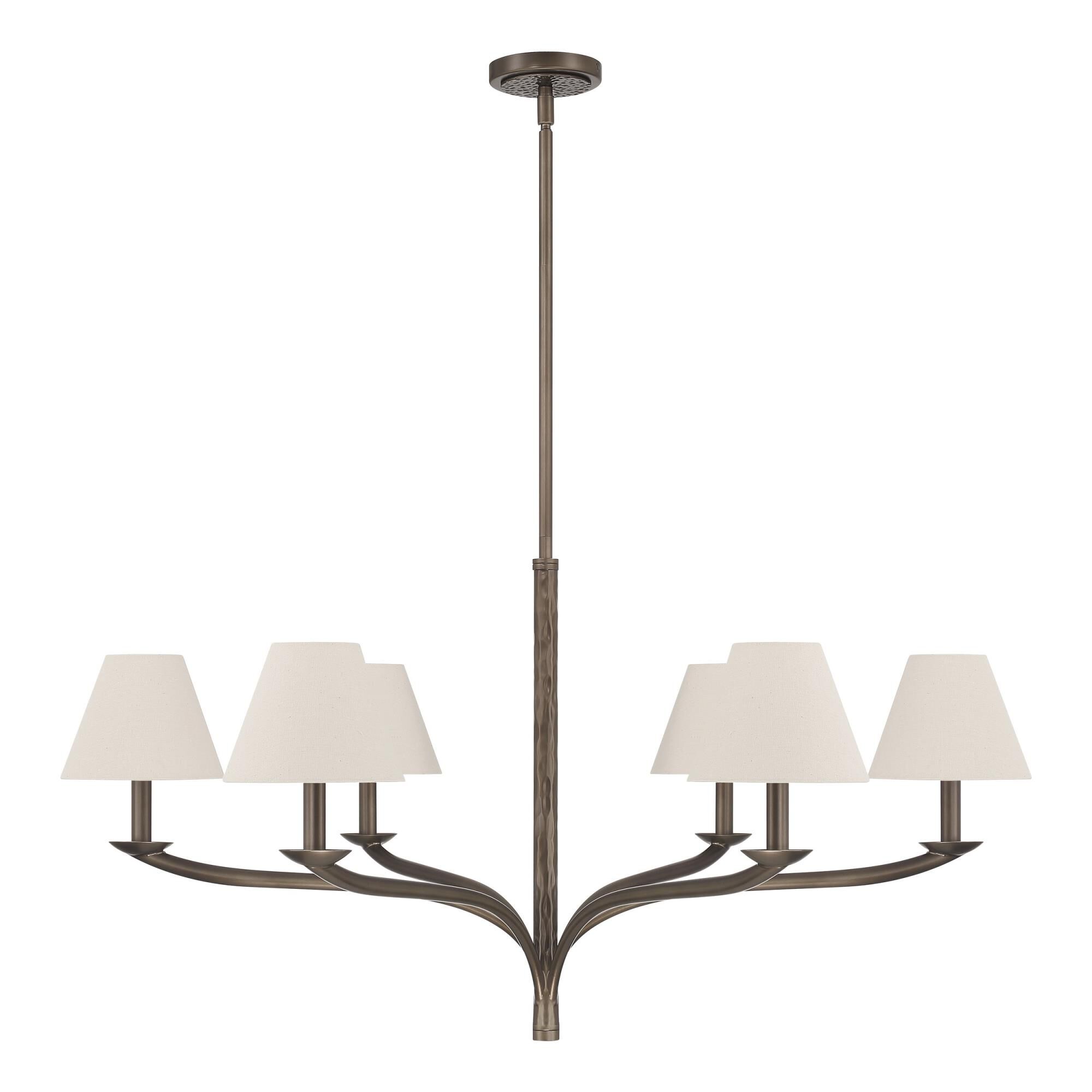 Shown in Forged Bronze finish and Natural shade