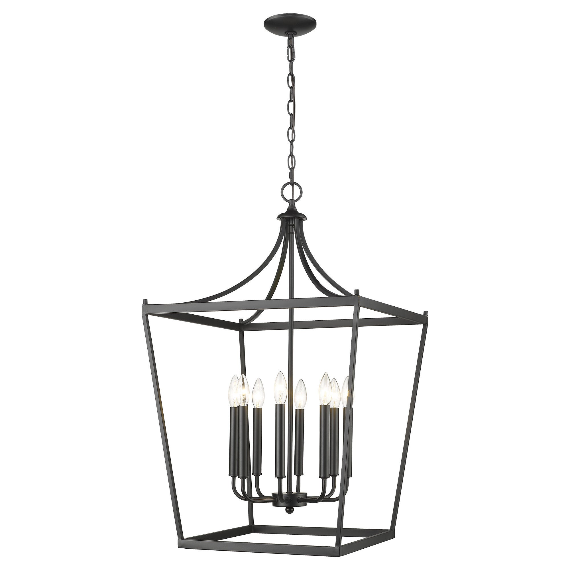 Shown in Matte Black finish and -- glass and -- shade