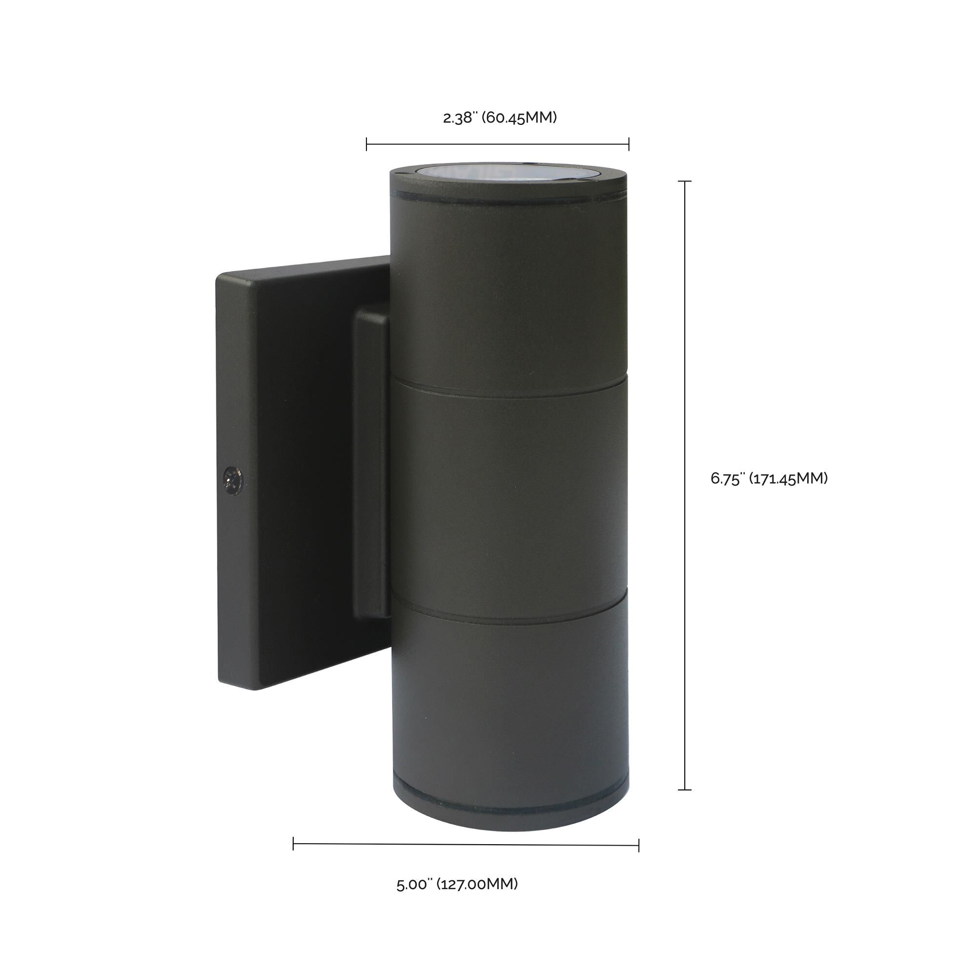 6 Inch Tall 2 Light LED Outdoor Wall Light by Nuvo Lighting