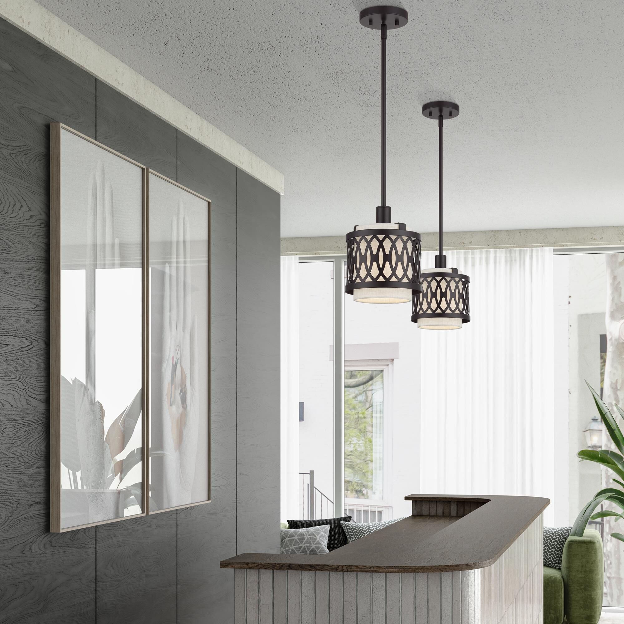 Vistaview 7 Inch Mini Pendant by Livex Lighting