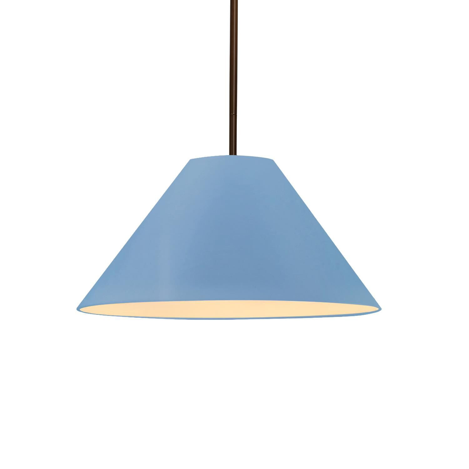 Shown in Dark Bronze finish and Sky Blue shade