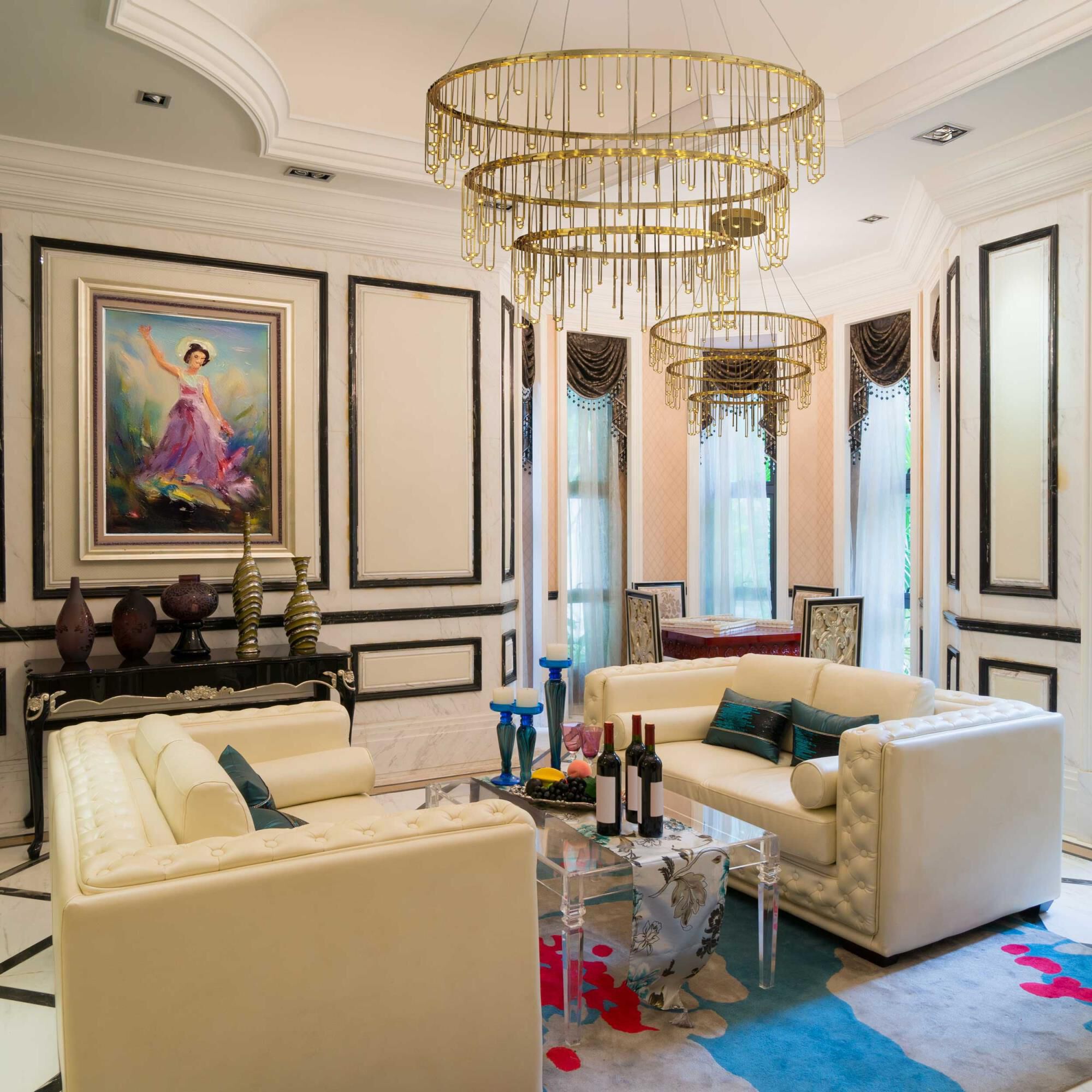 Lucerna 32 Inch Chandelier by Golden Lighting