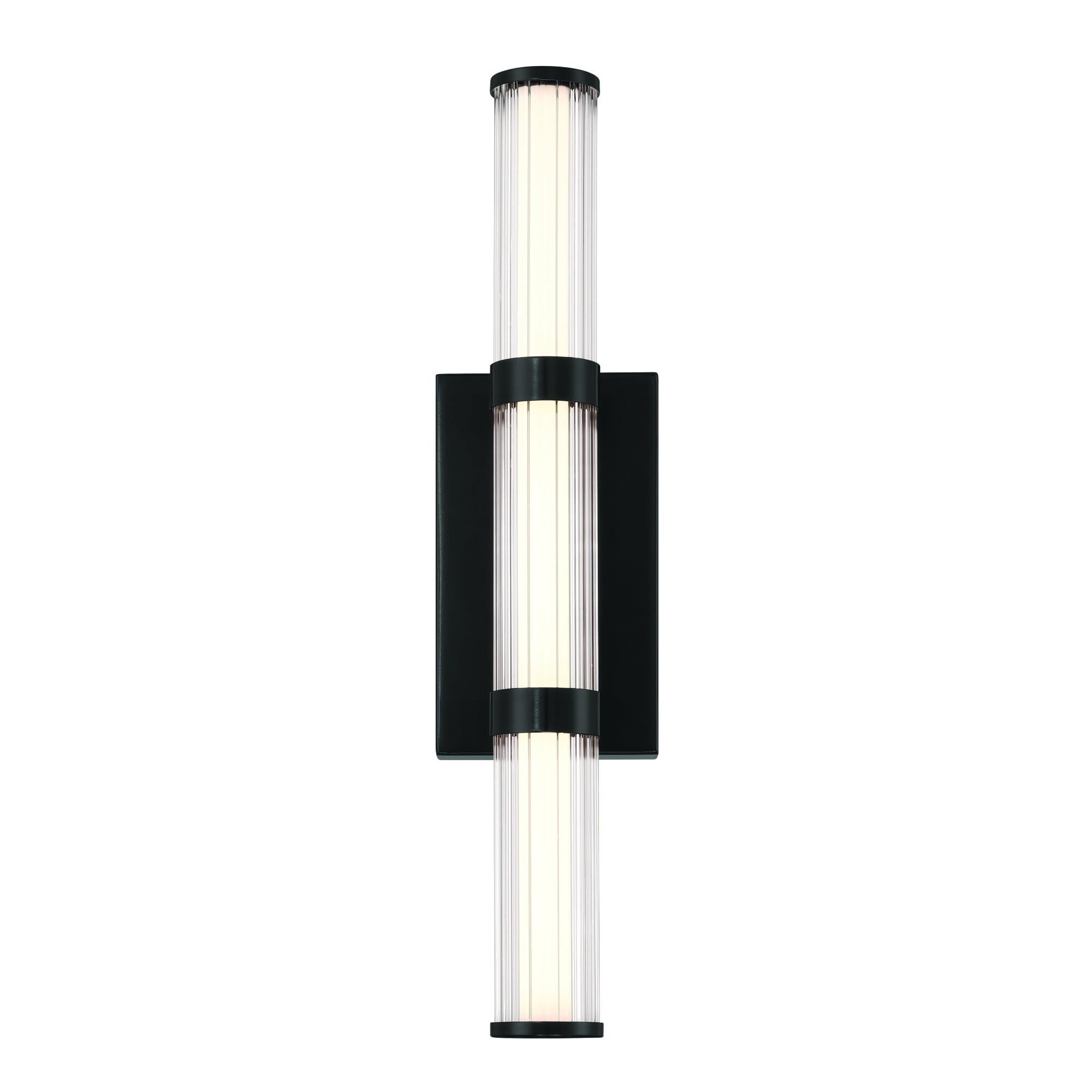 Shown in Black finish and Glass shade