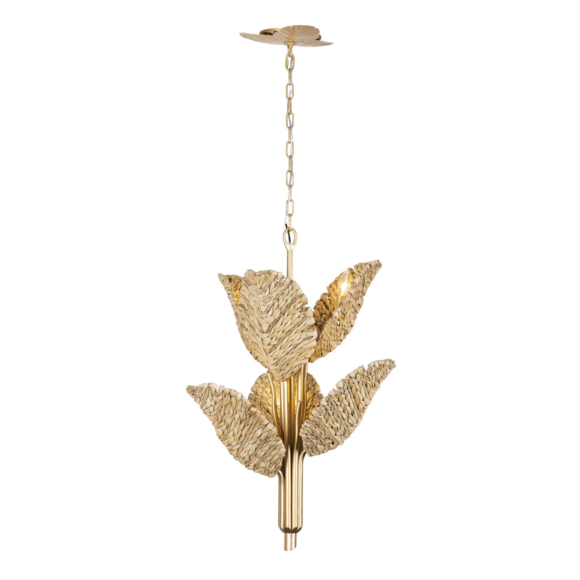 Ron Henderson Banana Leaf Chandelier by Varaluz