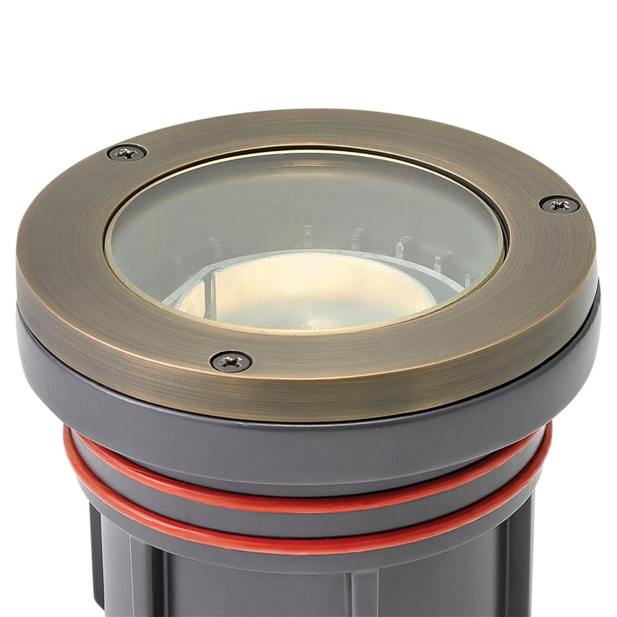 Shown in Matte Bronze finish and Clear Lens glass