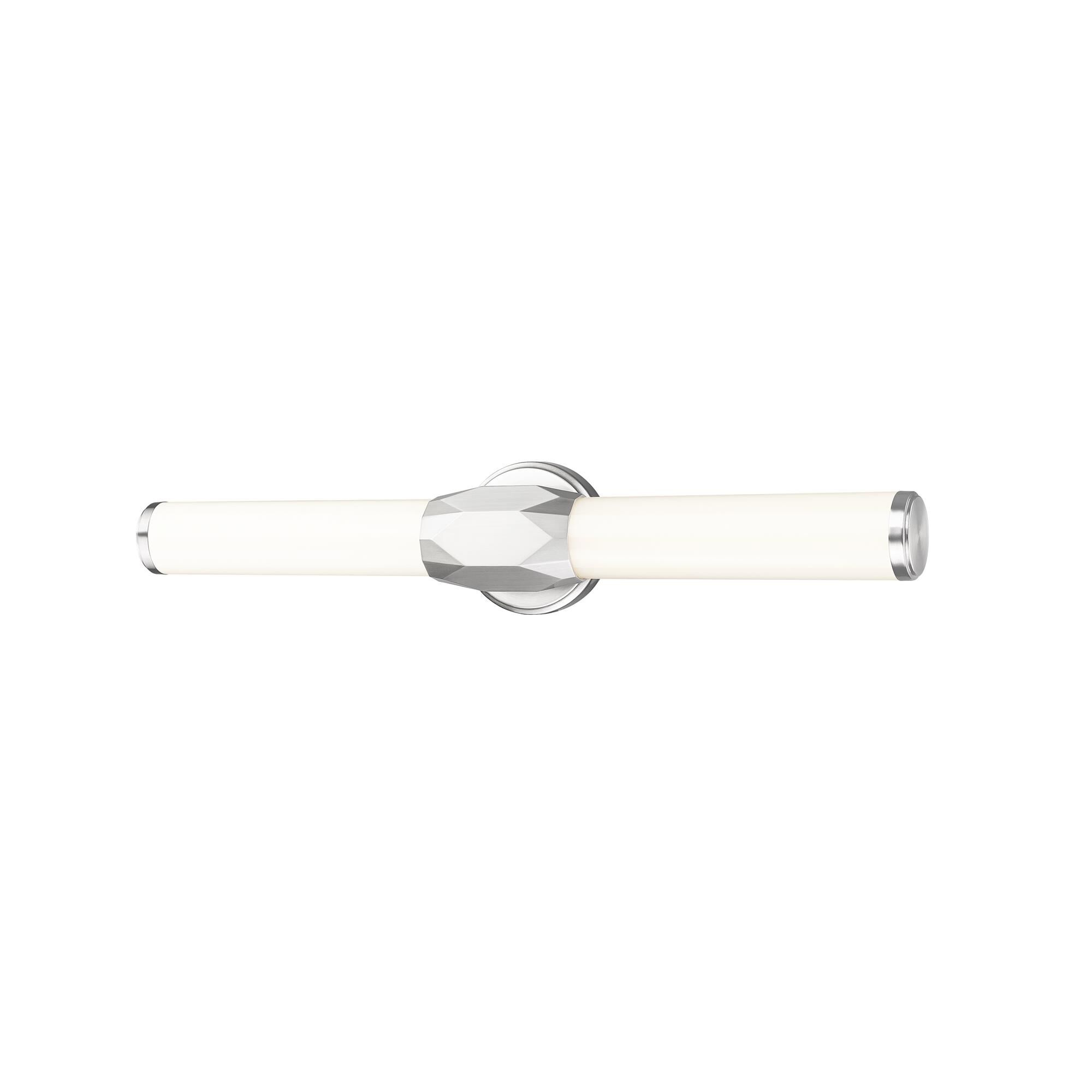 Shown in Brushed Nickel finish and Frosted glass and Frosted shade