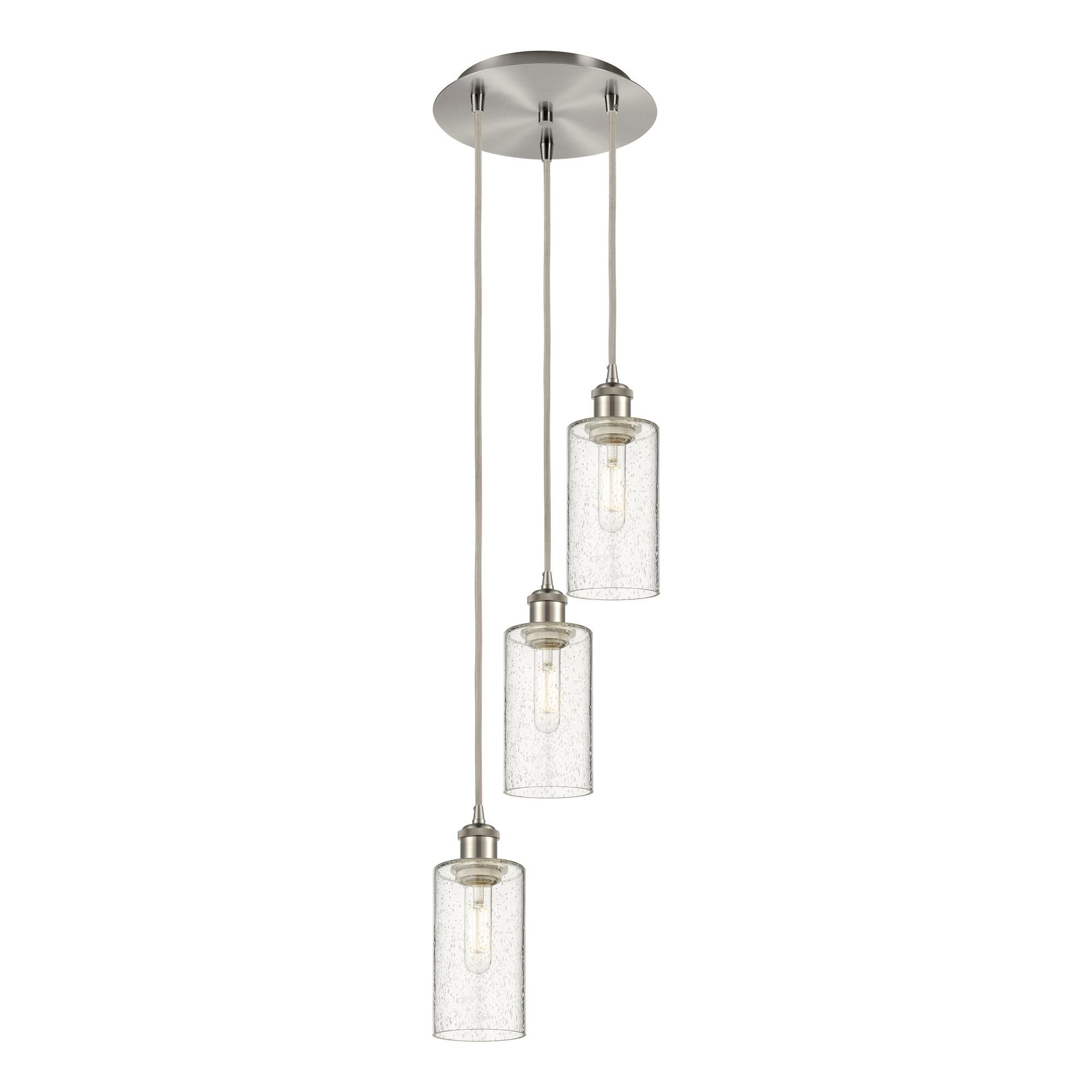Shown in Satin Nickel finish and Seedy shade
