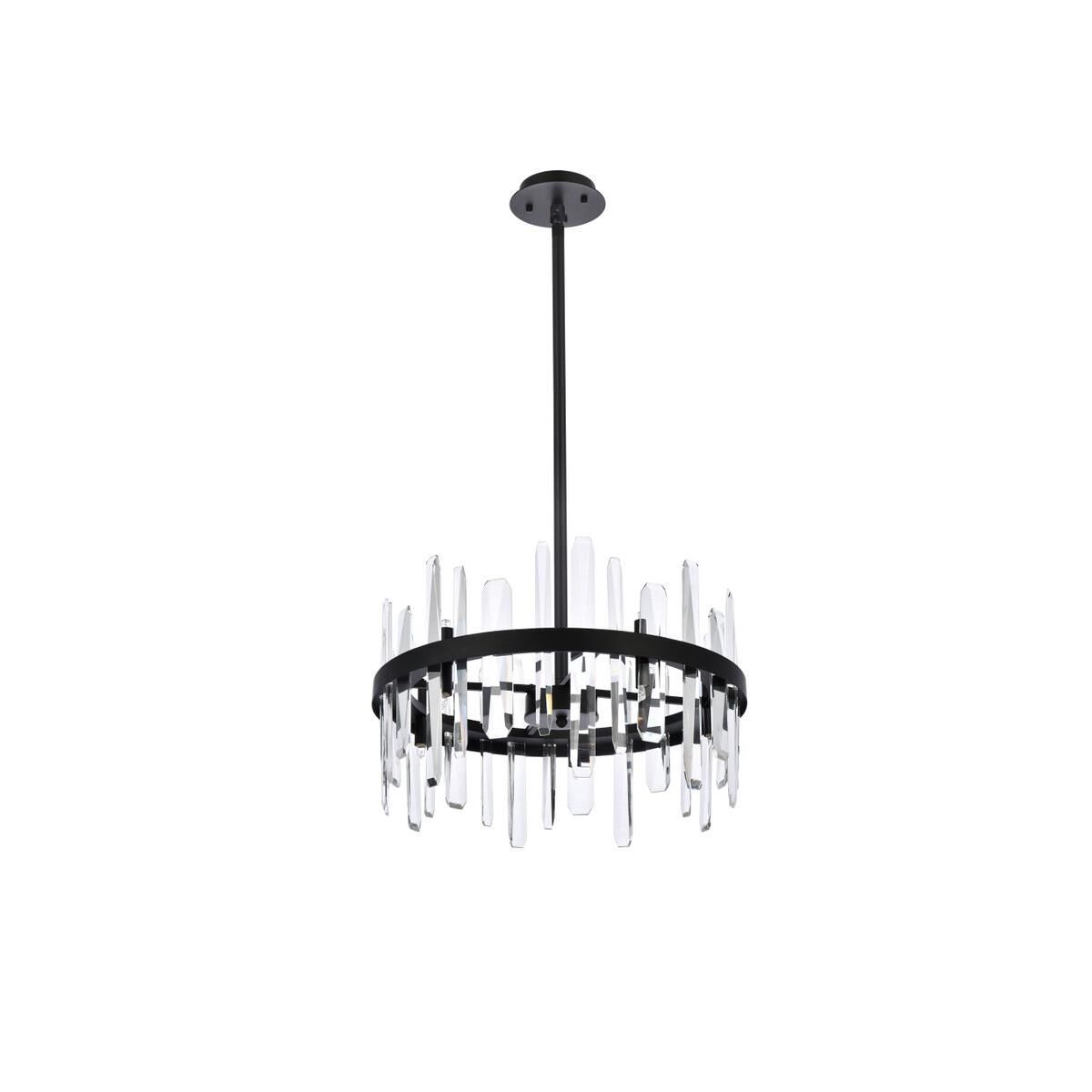 Shown in Black finish and Royal Cut Clear crystal