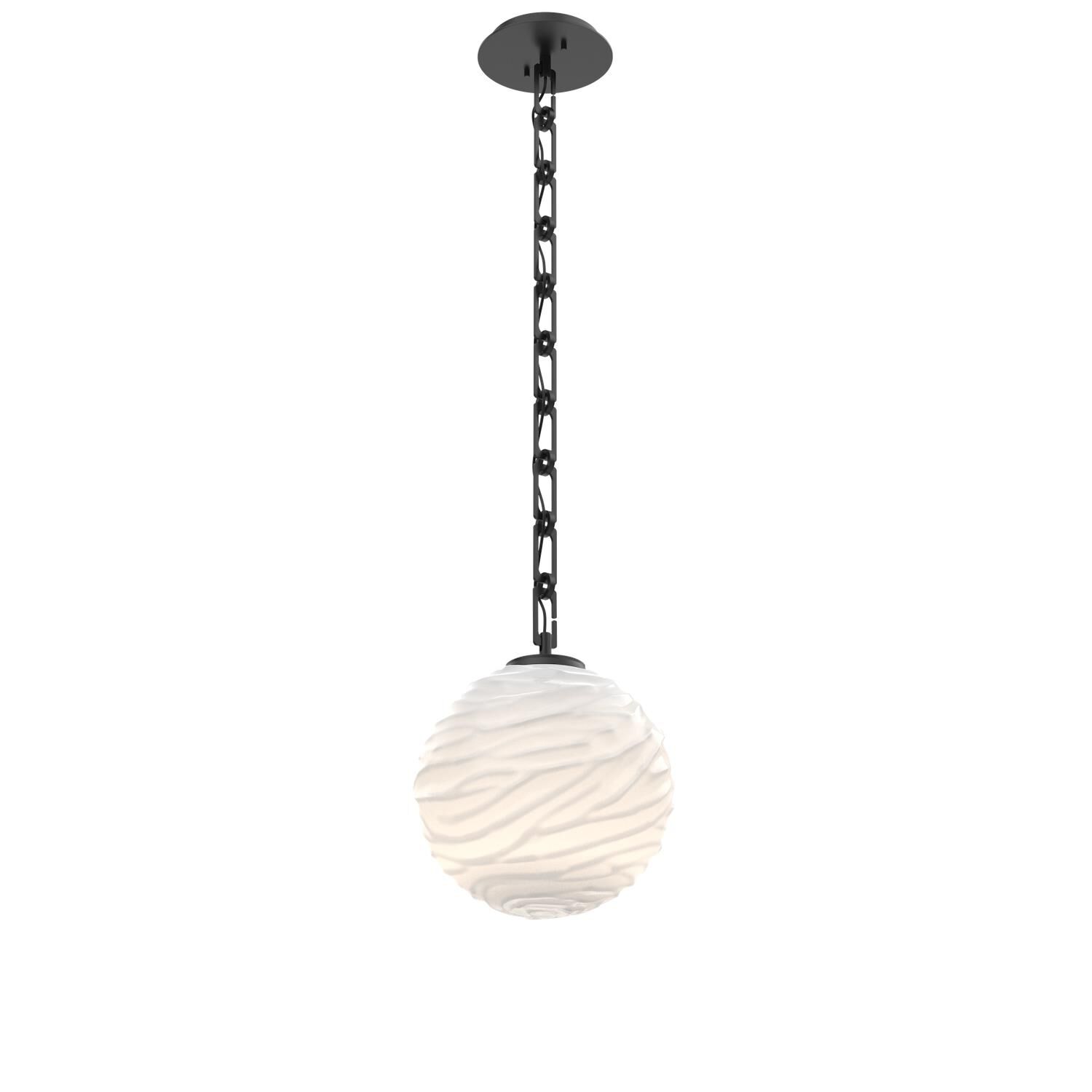 Shown in Matte Black finish and White glass