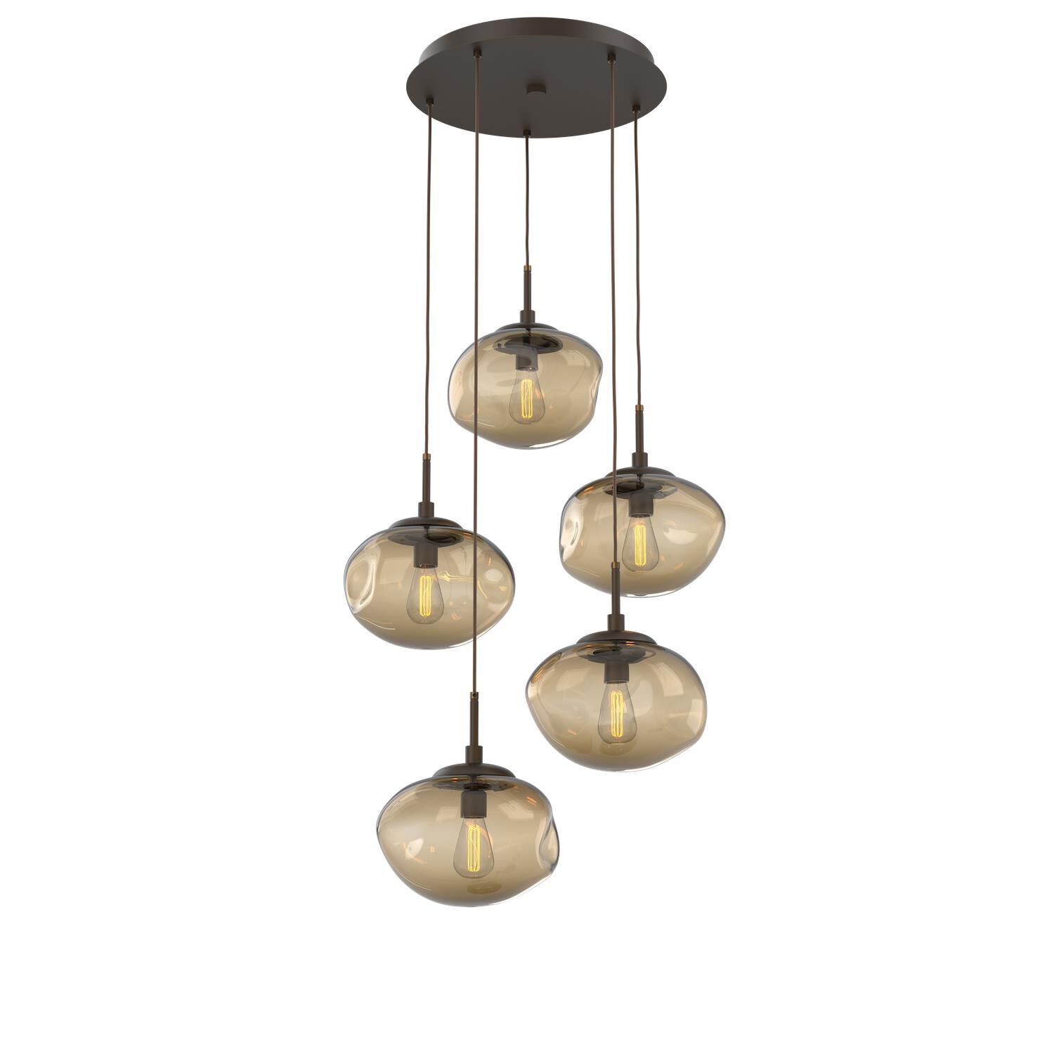 Levi Wilson Nebula 24 Inch 5 Light Multi Light Pendant by Hammerton Studio