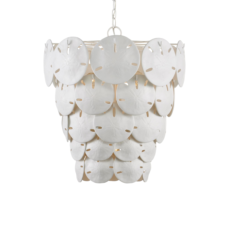 Marjorie Skouras Tulum 20 Inch 5 Light Chandelier by Currey & Company