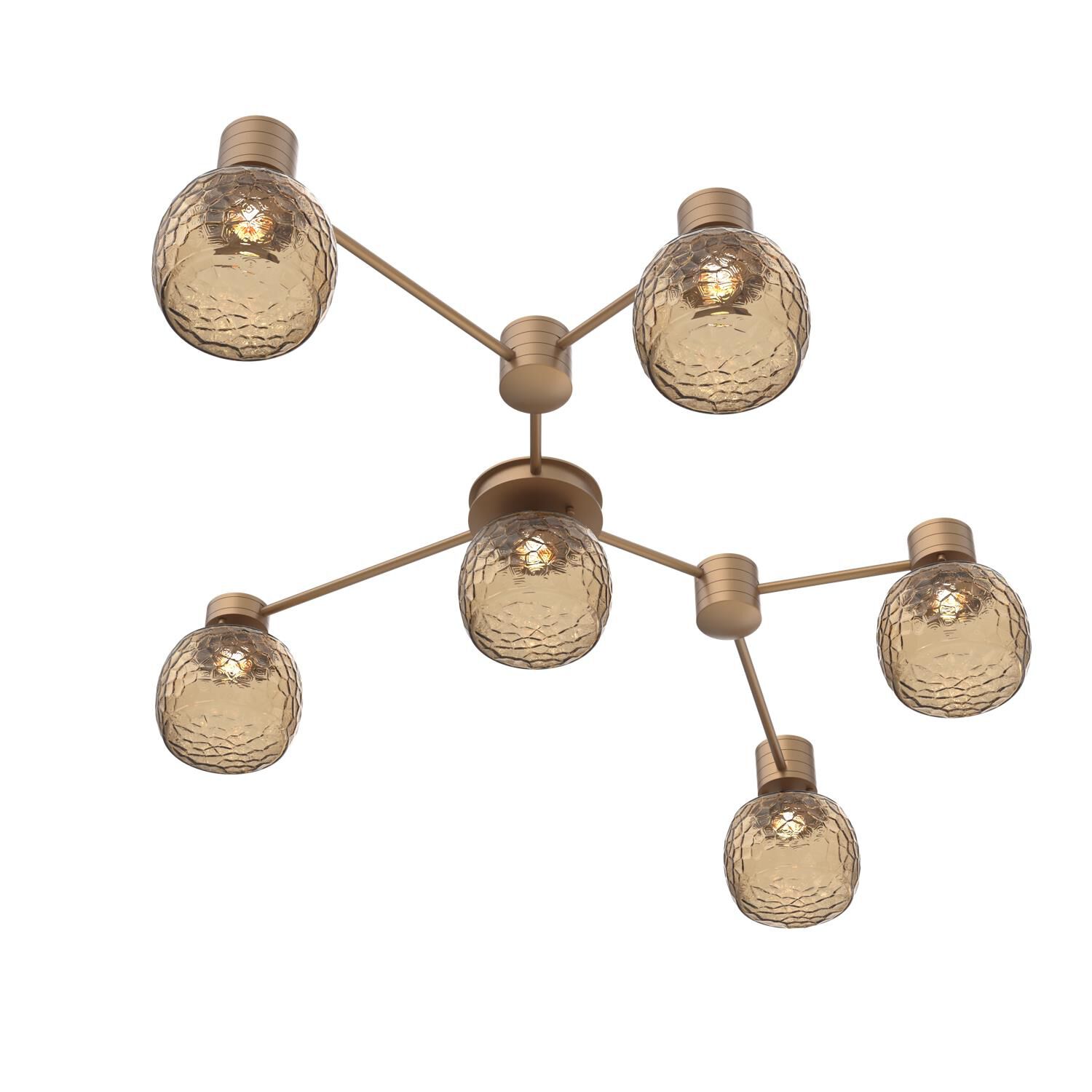 Levi Wilson Vessel 37 Inch Semi Flush Mount by Hammerton Studio