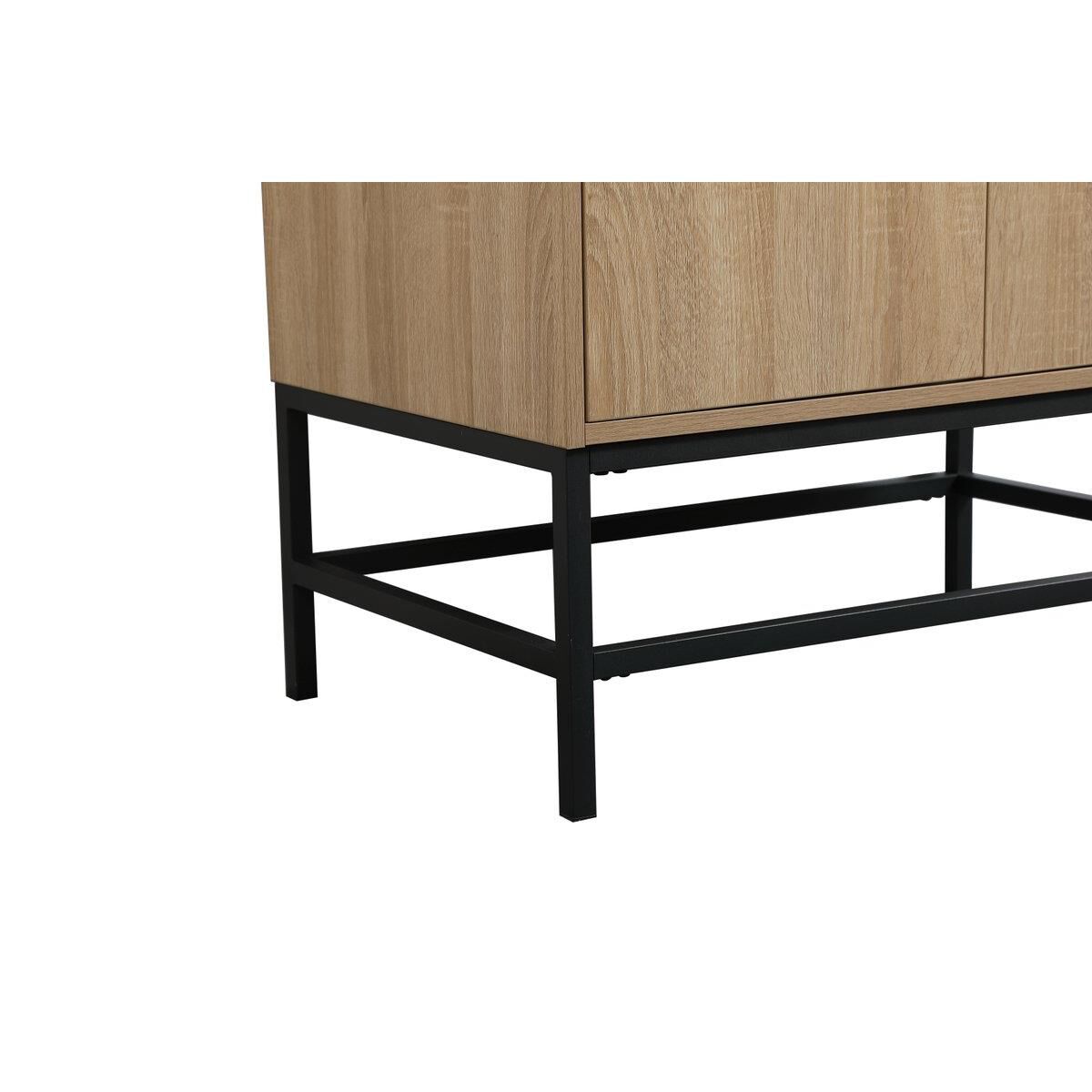 Shown in Mango Wood finish and With Backsplash accent