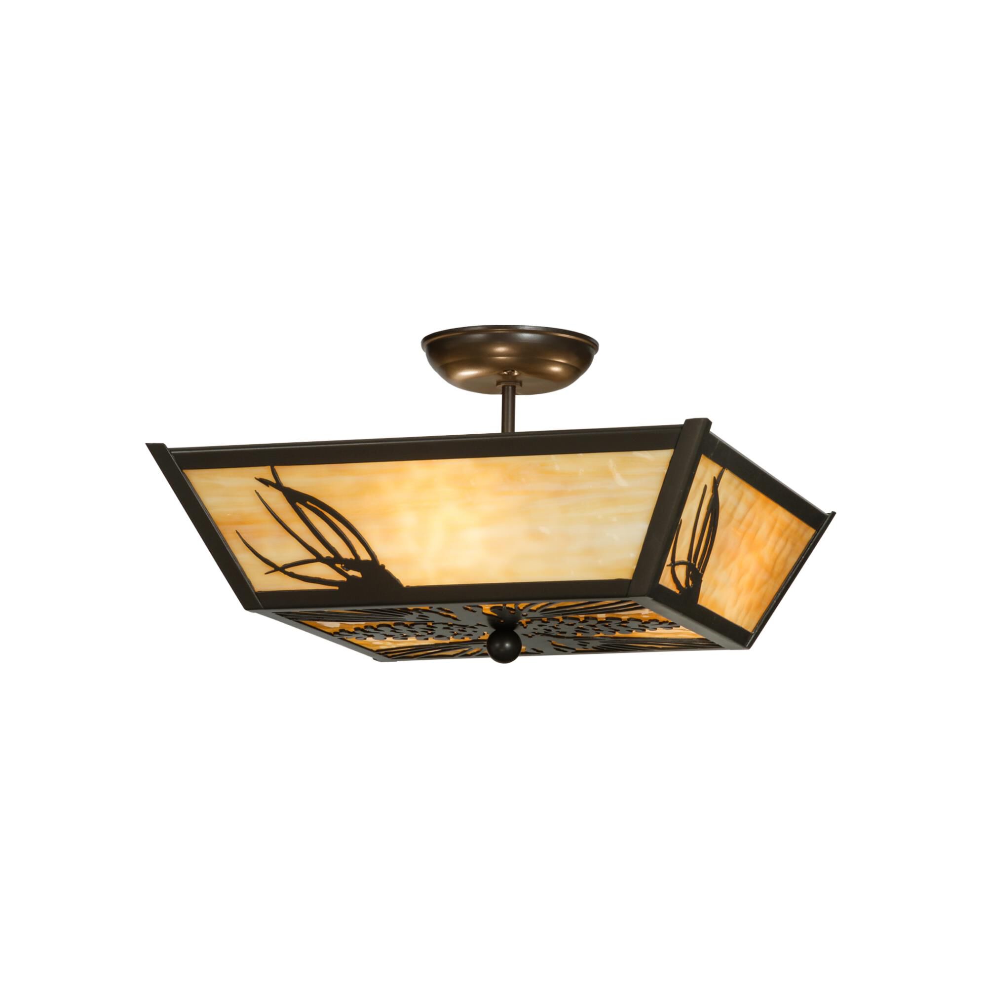 22 Inch 3 Light Flush Mount by Meyda Lighting