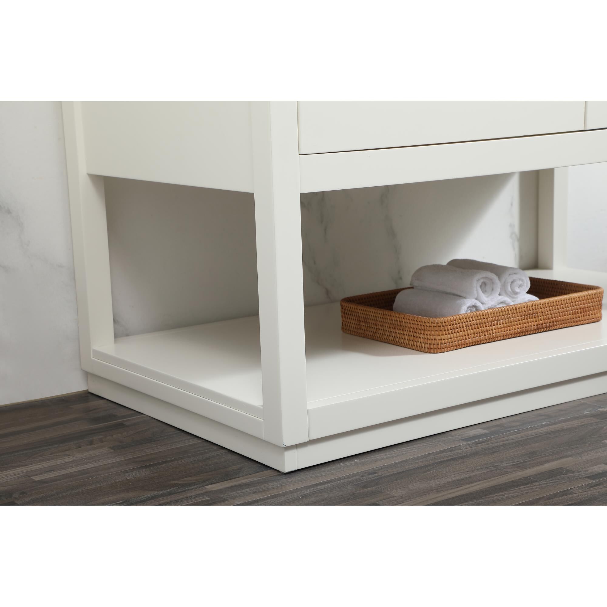 Shown in White finish