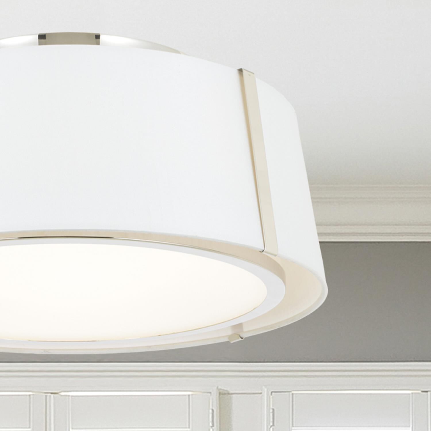 Fulton 18 Inch 3 Light Semi Flush Mount by Crystorama