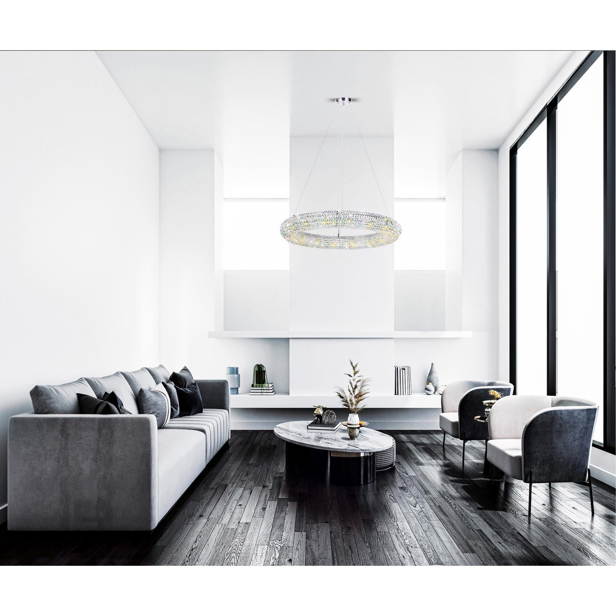 Veronique 32 Inch 12 Light Chandelier by CWI Lighting