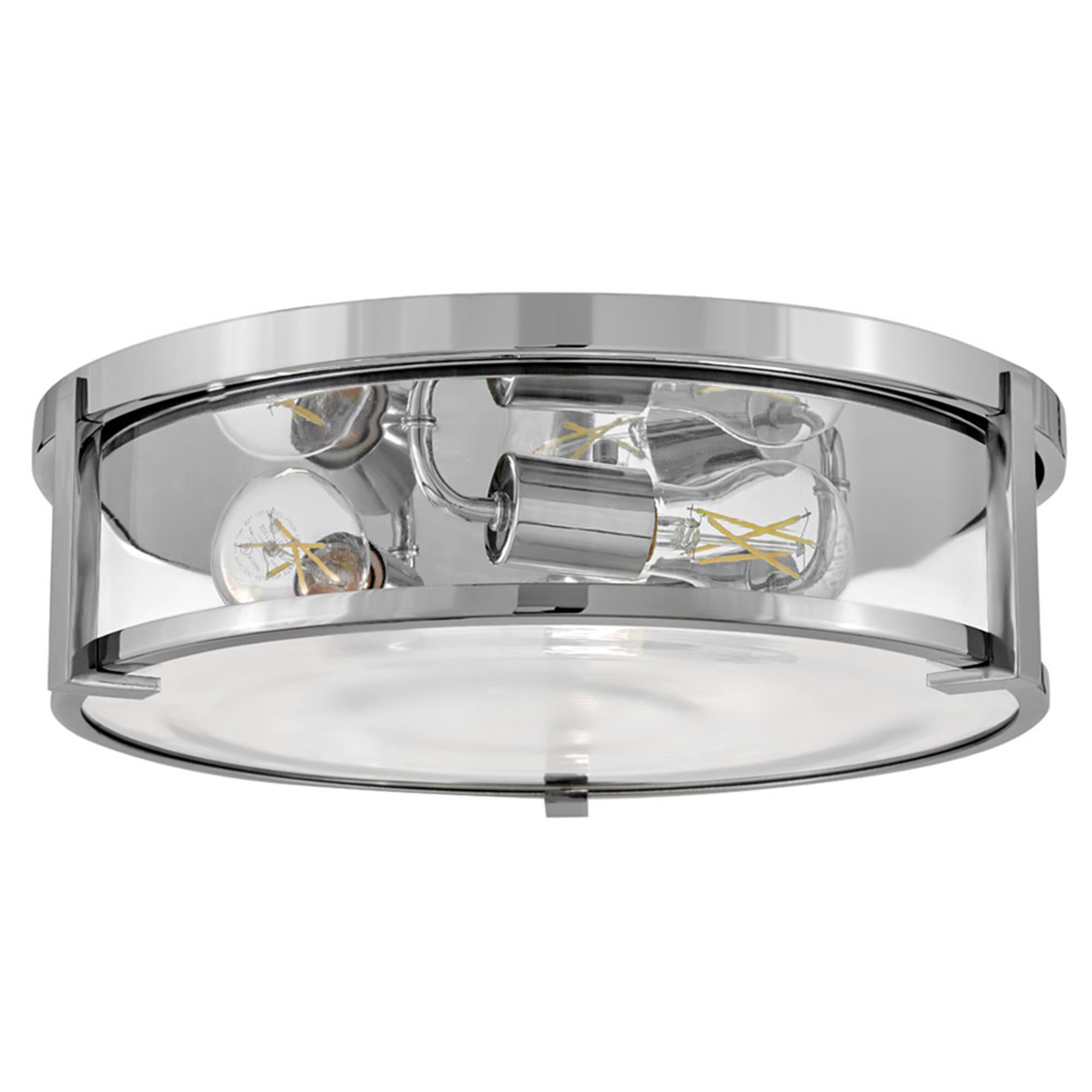 Lowell 16 Inch 3 Light Flush Mount,