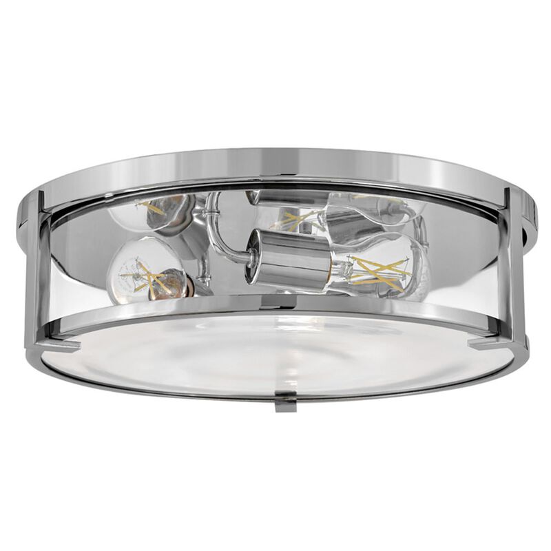 Lowell 16 Inch 3 Light Flush Mount by Hinkley
