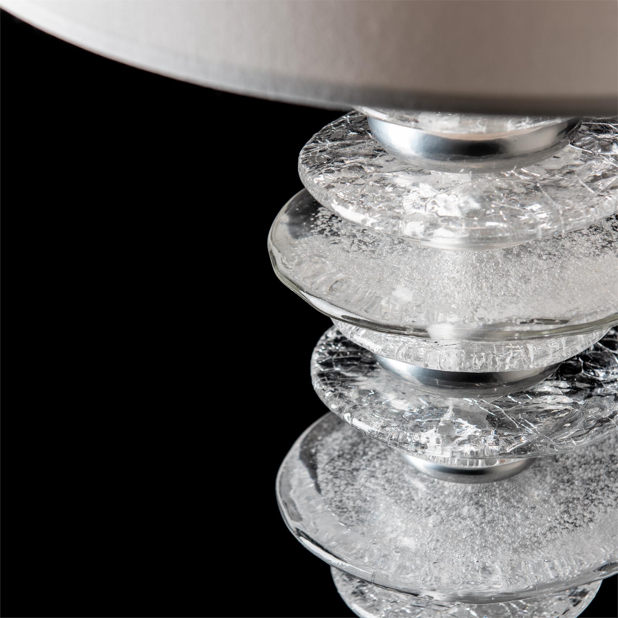 Shown in Sterling finish and White shade