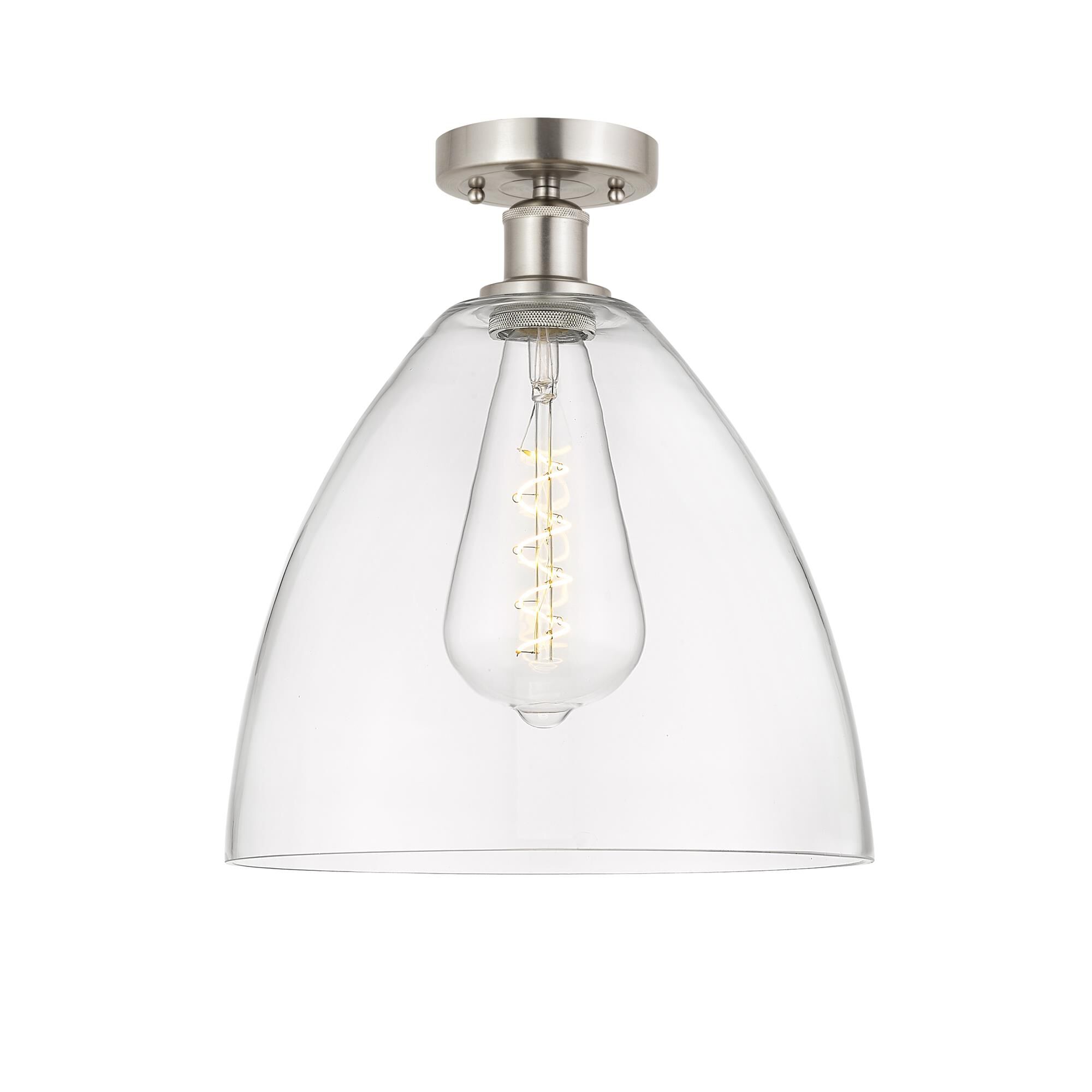 Bruno Marashlian Bristol Glass 12 Inch 1 Light Semi Flush Mount by Innovations Lighting