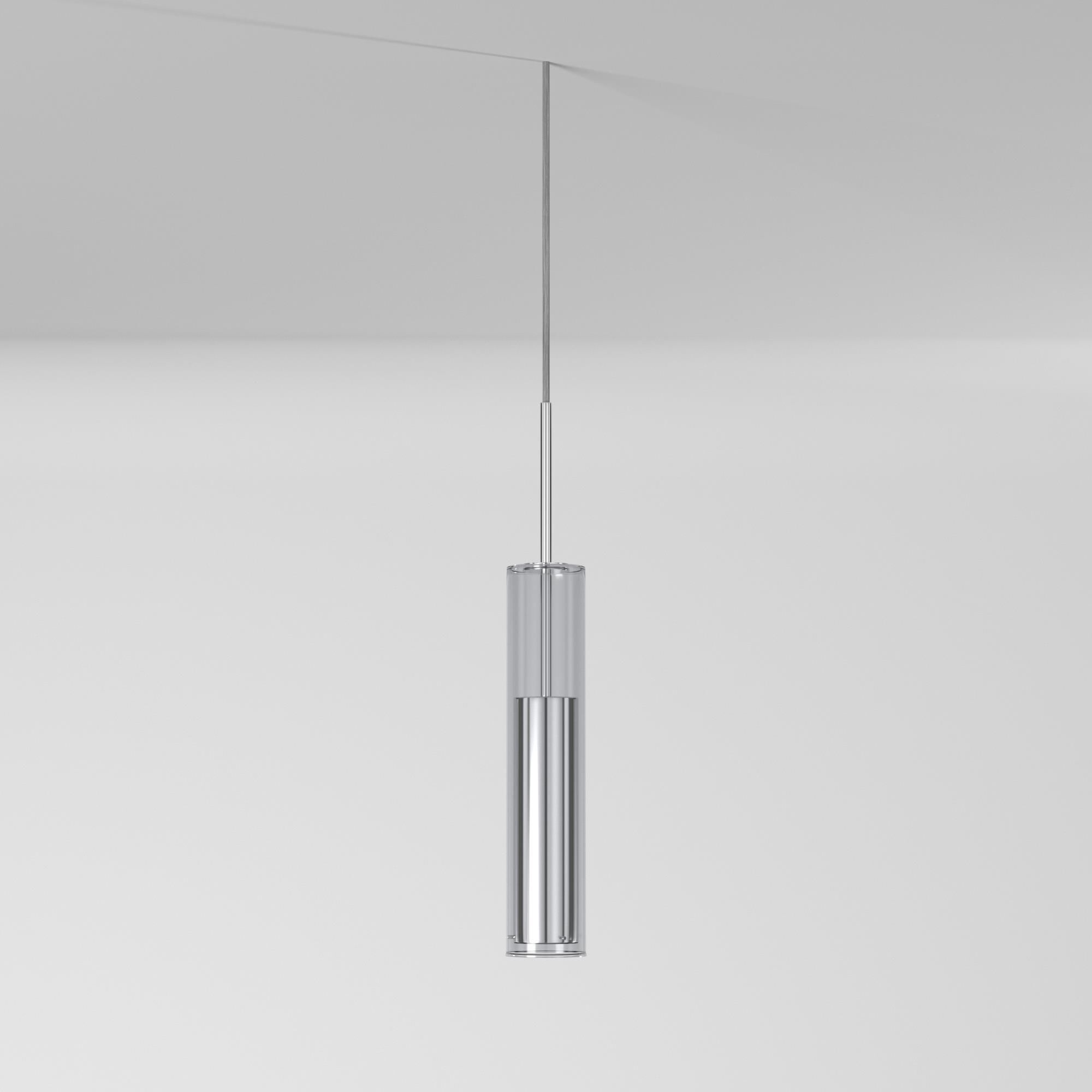 Shown in Polished Chrome finish and Clear glass