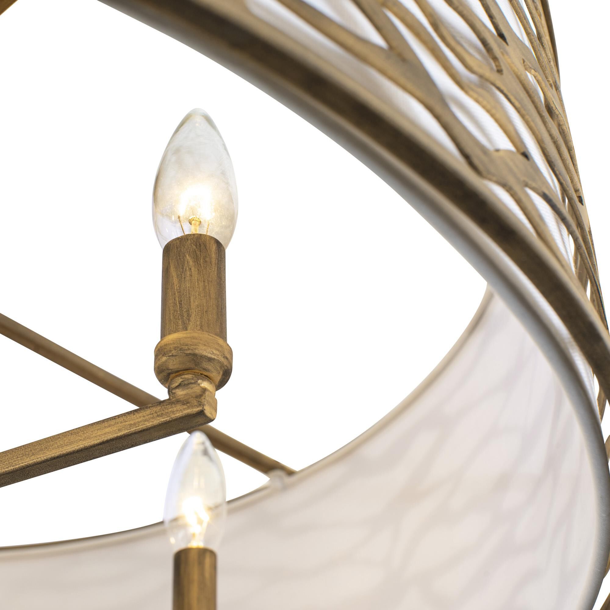 Kato 30 Inch 6 Light Semi Flush Mount by Varaluz