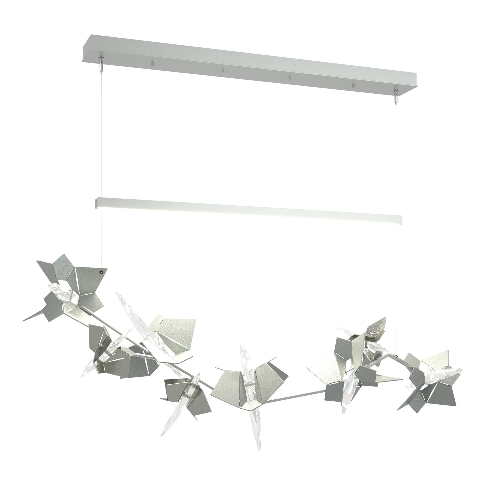 Shown in Vintage Platinum finish and Swarovski crystal and Gold glass and Sterling accent