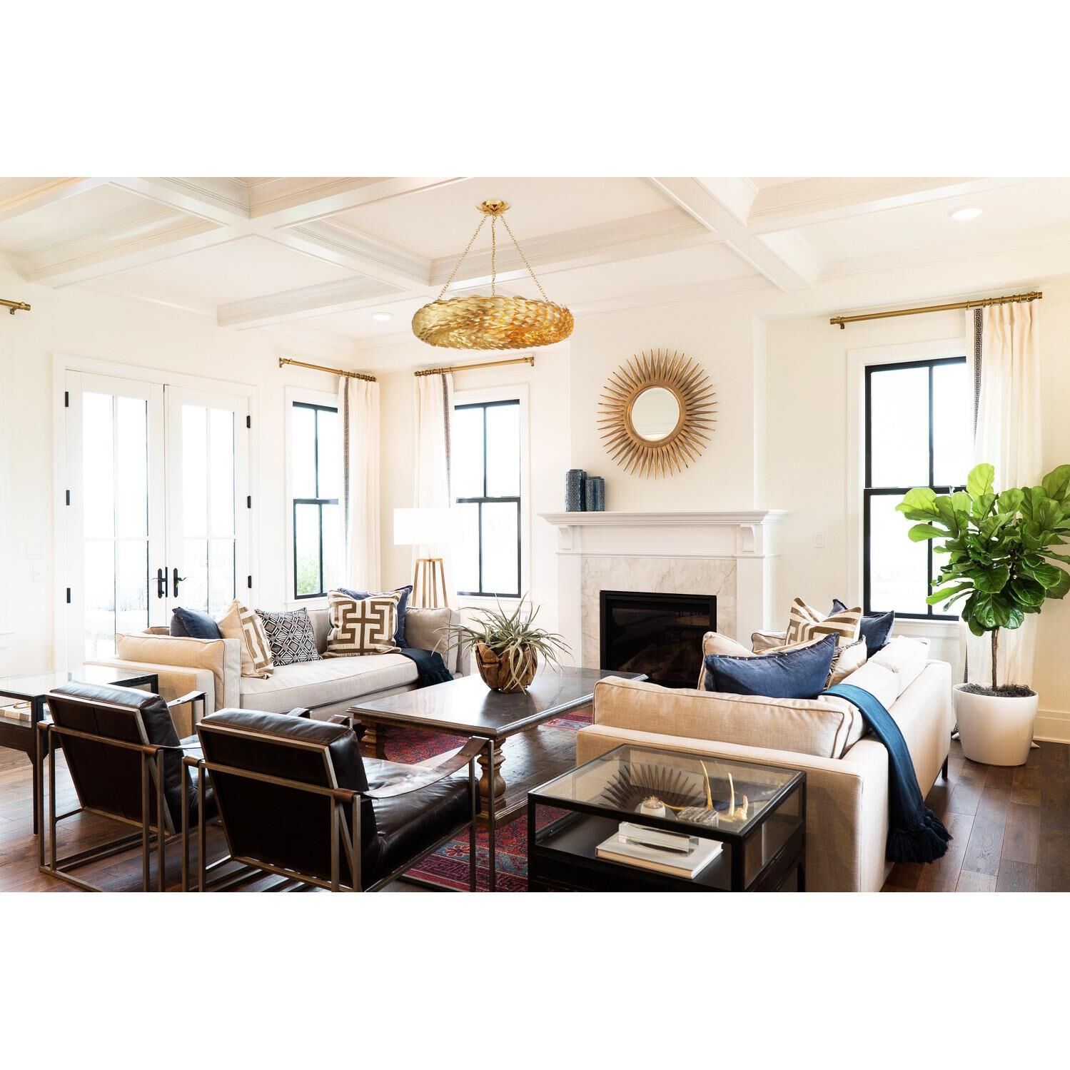 Shown in Antique Gold finish