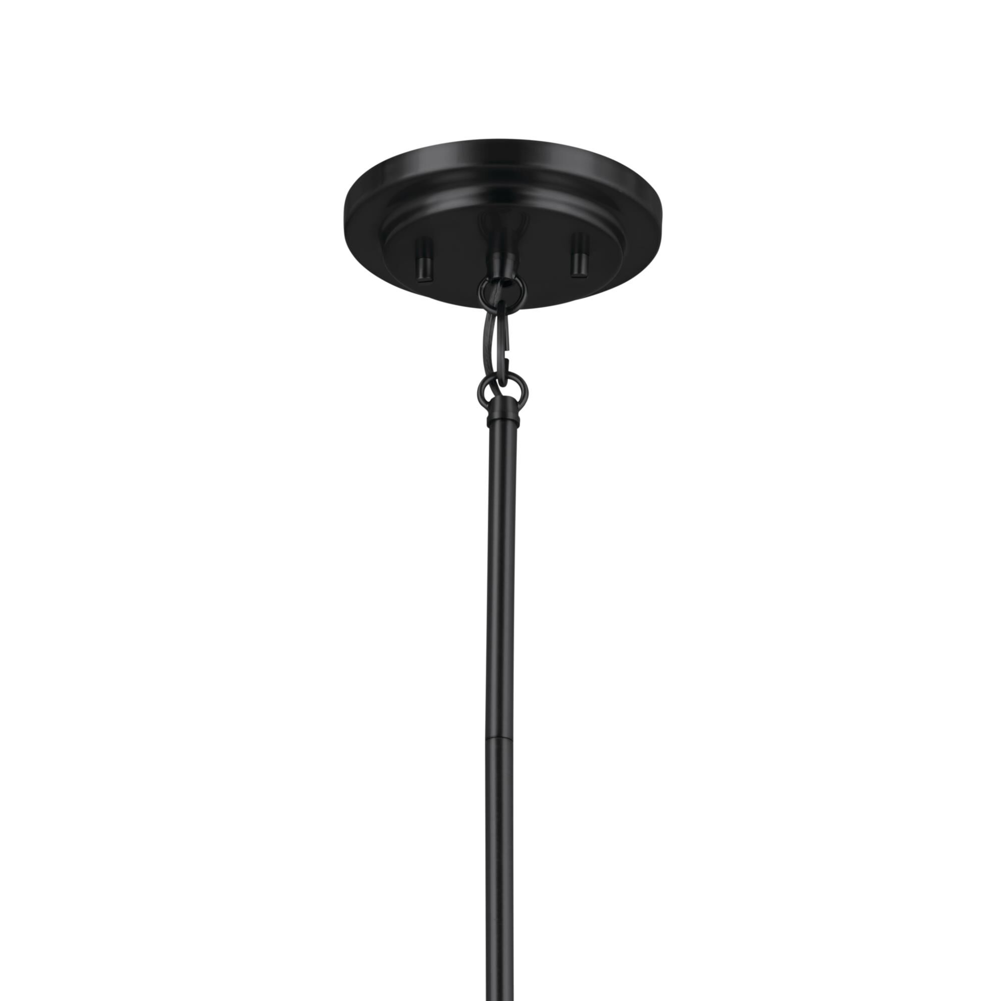 Shown in Black finish and Fabric and Drum shade