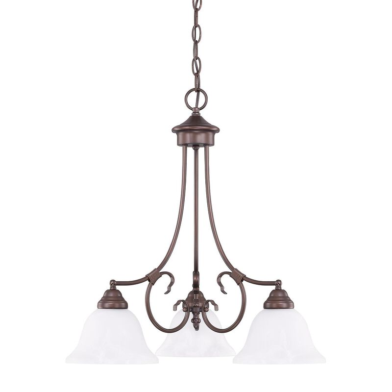 Hometown 22 Inch 3 Light Mini Chandelier by Capital Lighting Fixture Company