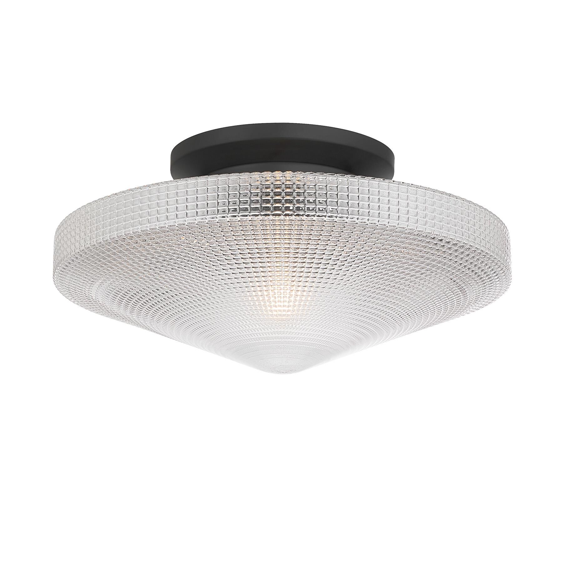 Shown in Matte Black finish and Clear Textured Matrix glass