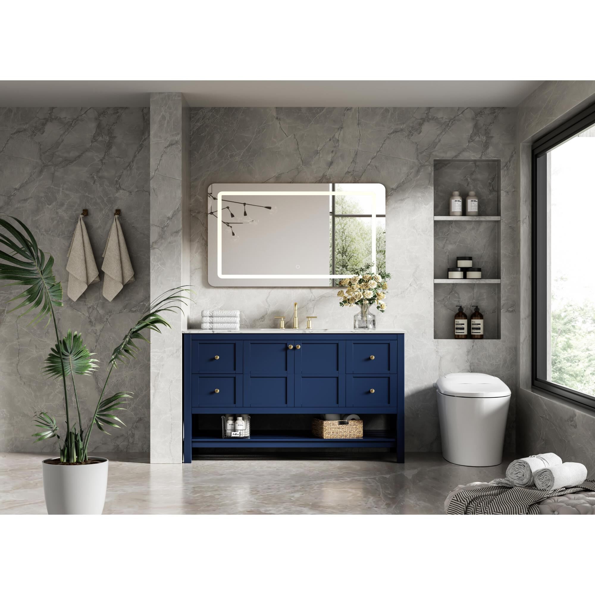 Theo 54 Inch Bath Vanity by Elegant Dcor