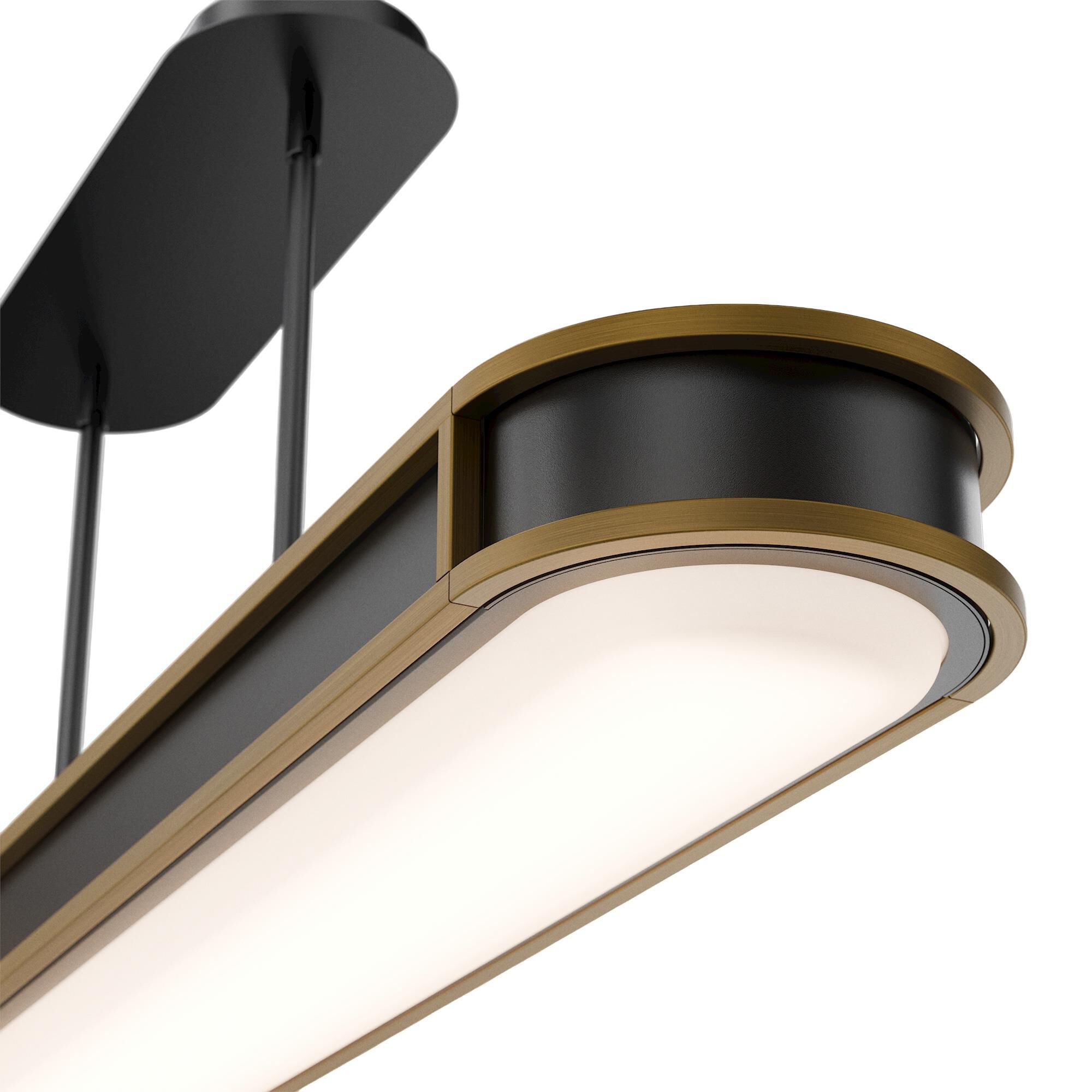 Shown in Black and Aged Brass finish
